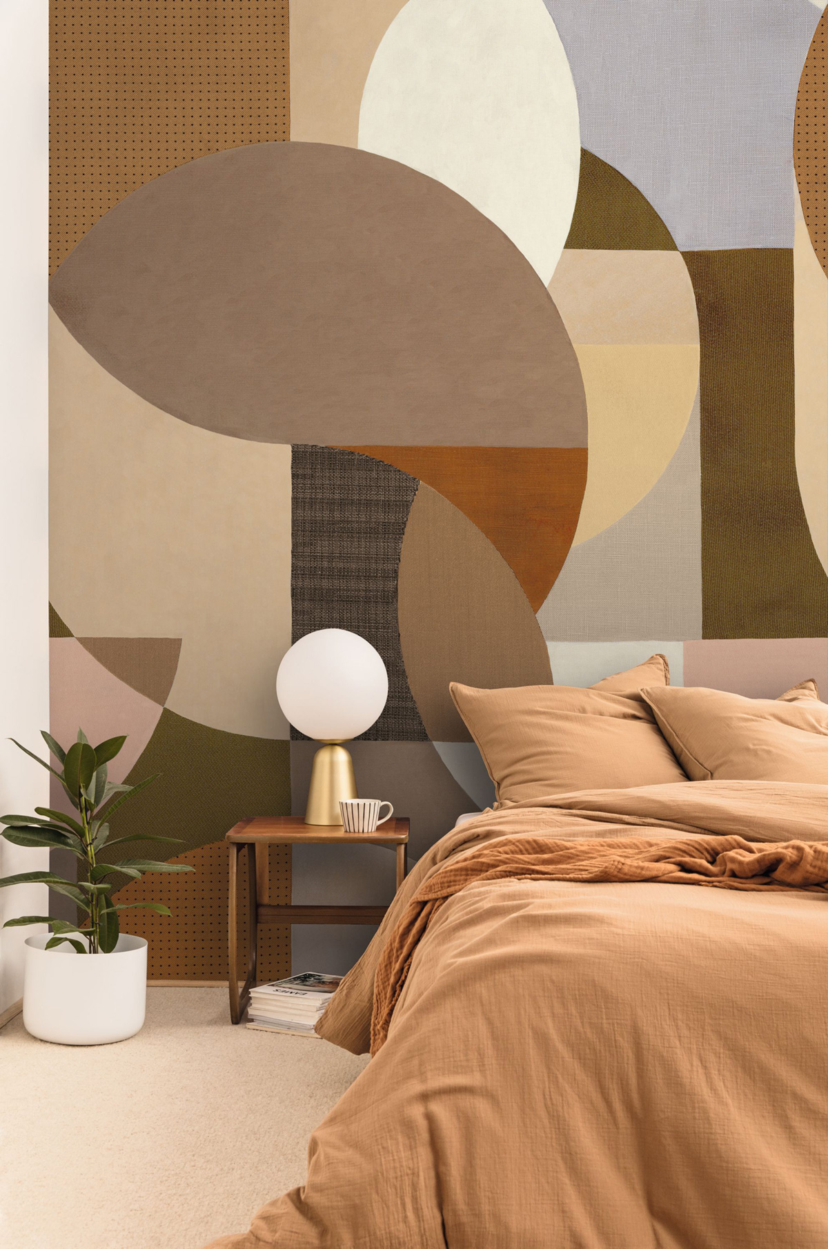 Papier peint panoramique Géométrie London beige marron 200X250 - Color Box 3 de Casélio | Réf. CB3105891205