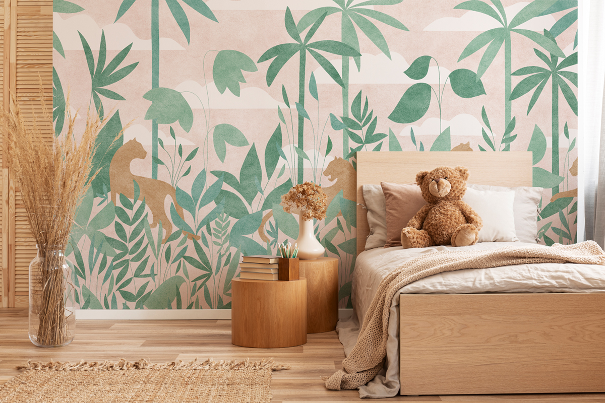 Papier peint panoramique Paradis des Tigres Jour A+B+C - 1/2/3/4/5/6/7/8/9 - Isidore Leroy