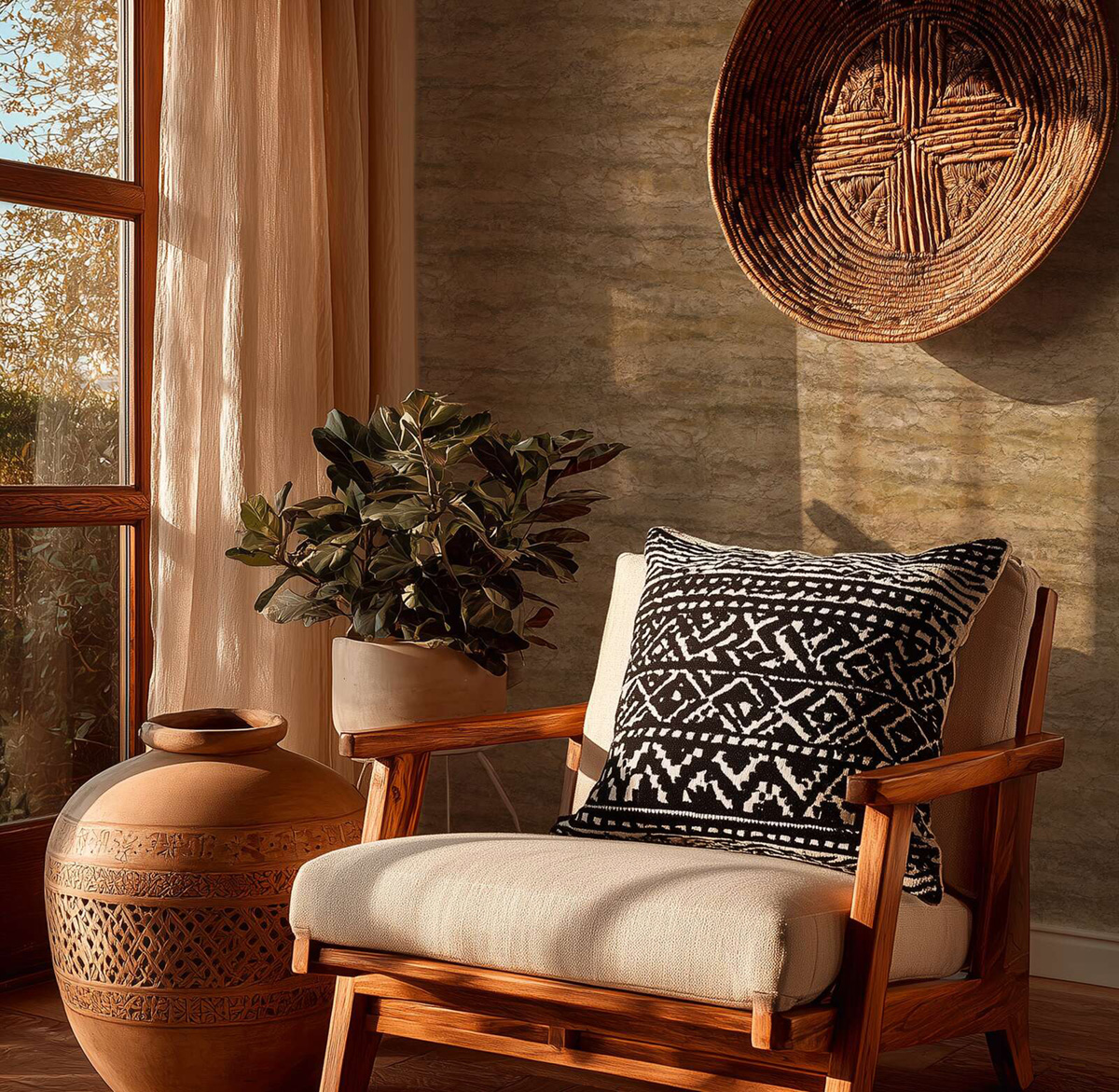 Papier peint Pierre Brute Minéral ocre - Vibes & Styles d'A.S. Création AMB3| Réf. AS-791994