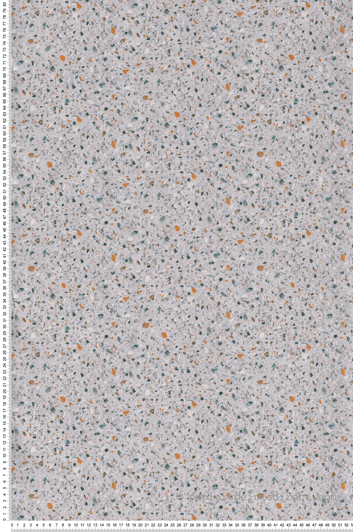 Papier peint Terrazzo vert orange - Au Bistrot d'Alice de Casélio | Réf. BIS69637033