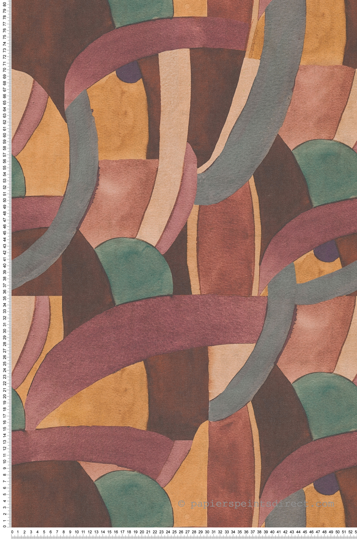 Papier peint Géométrie Contemporaine prune - Anna D'Andrea d'A.S. Création | Réf. AS-782141