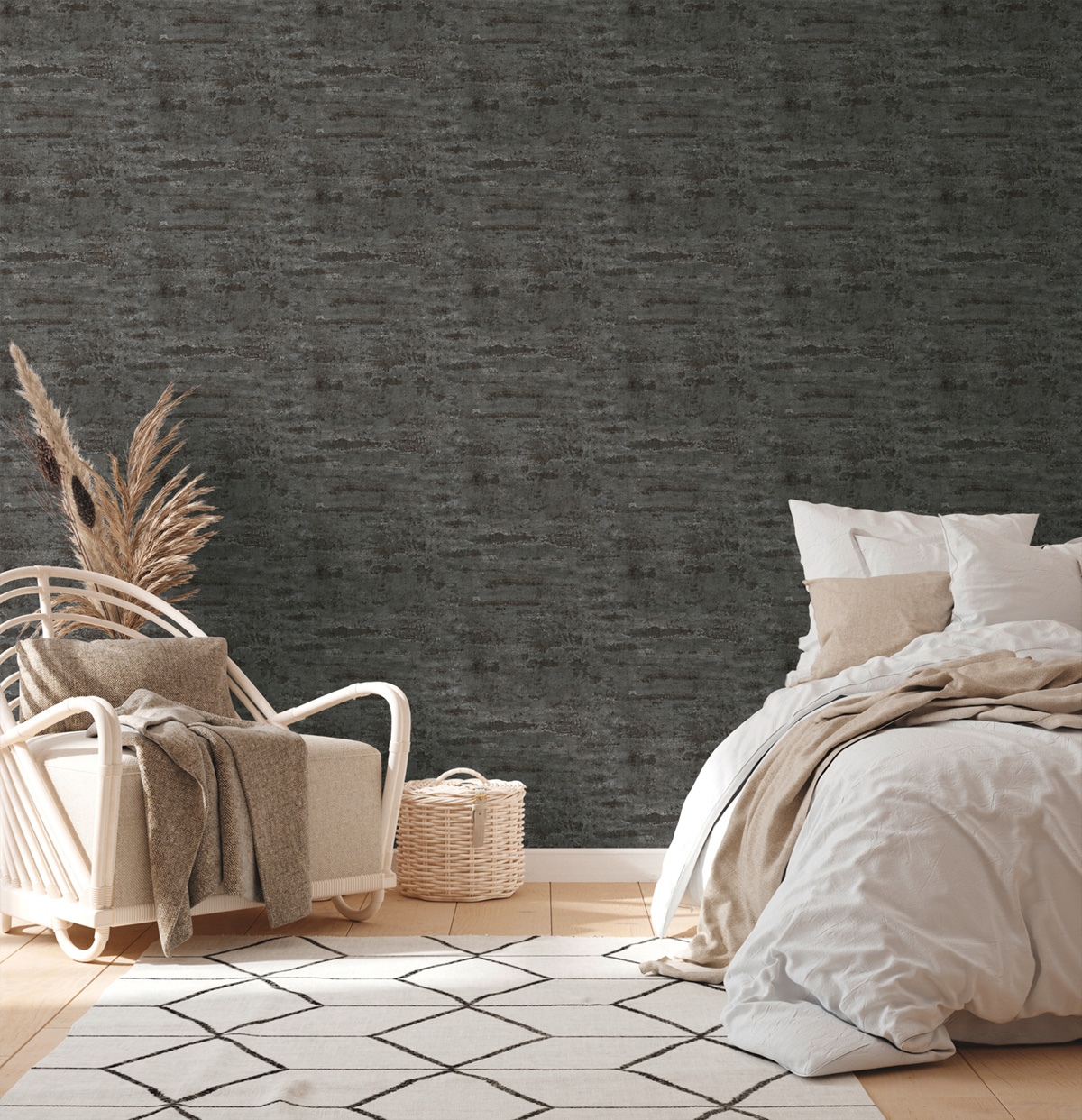 Papier Peint Brique Grunge anthracite - Elements 2 d'A.S. Création AMB2 | Réf. AS-374154