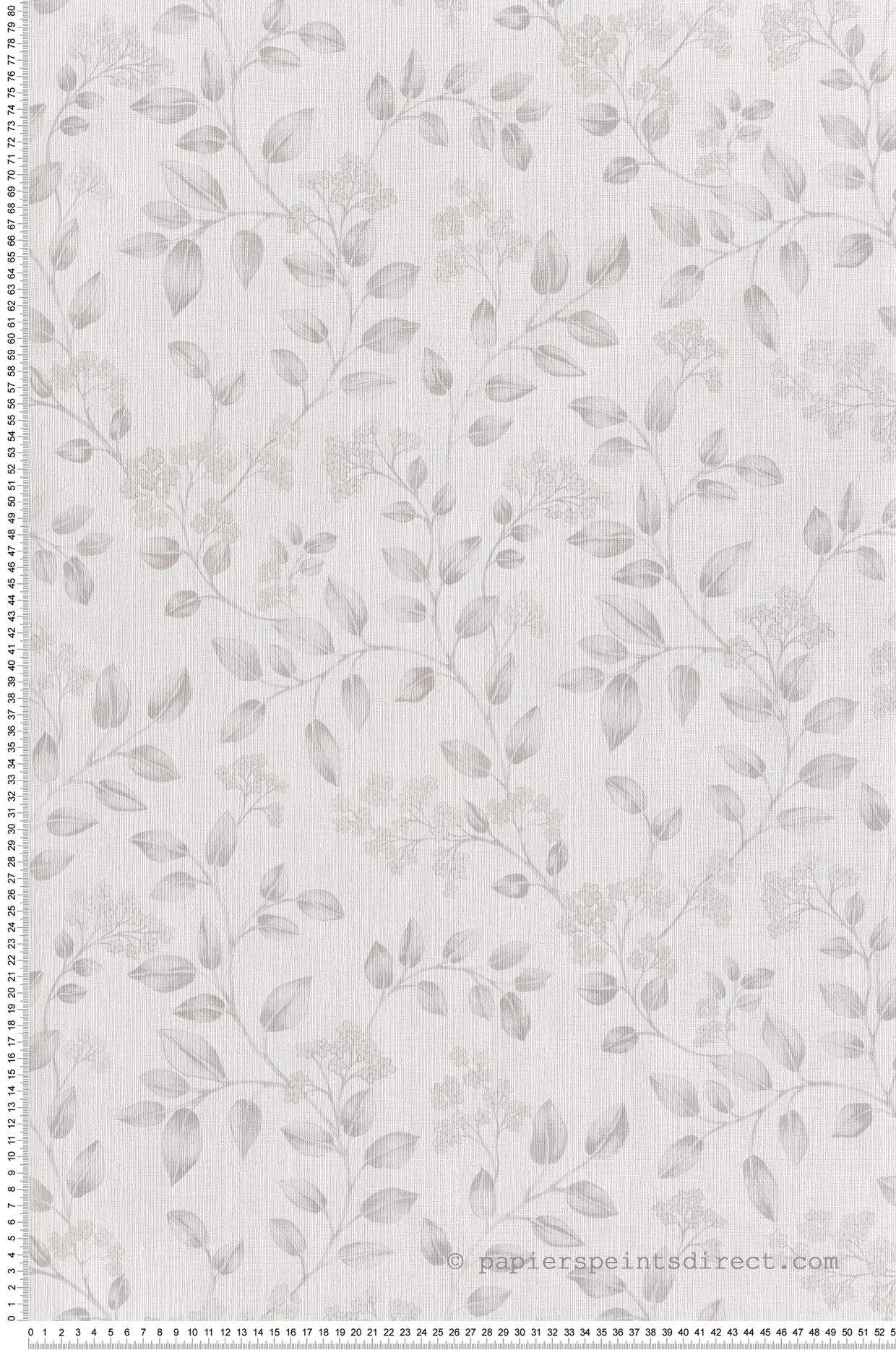 Papier peint Feuille Charmante gris - Rêverie de Montecolino | Réf. MC-IC3006