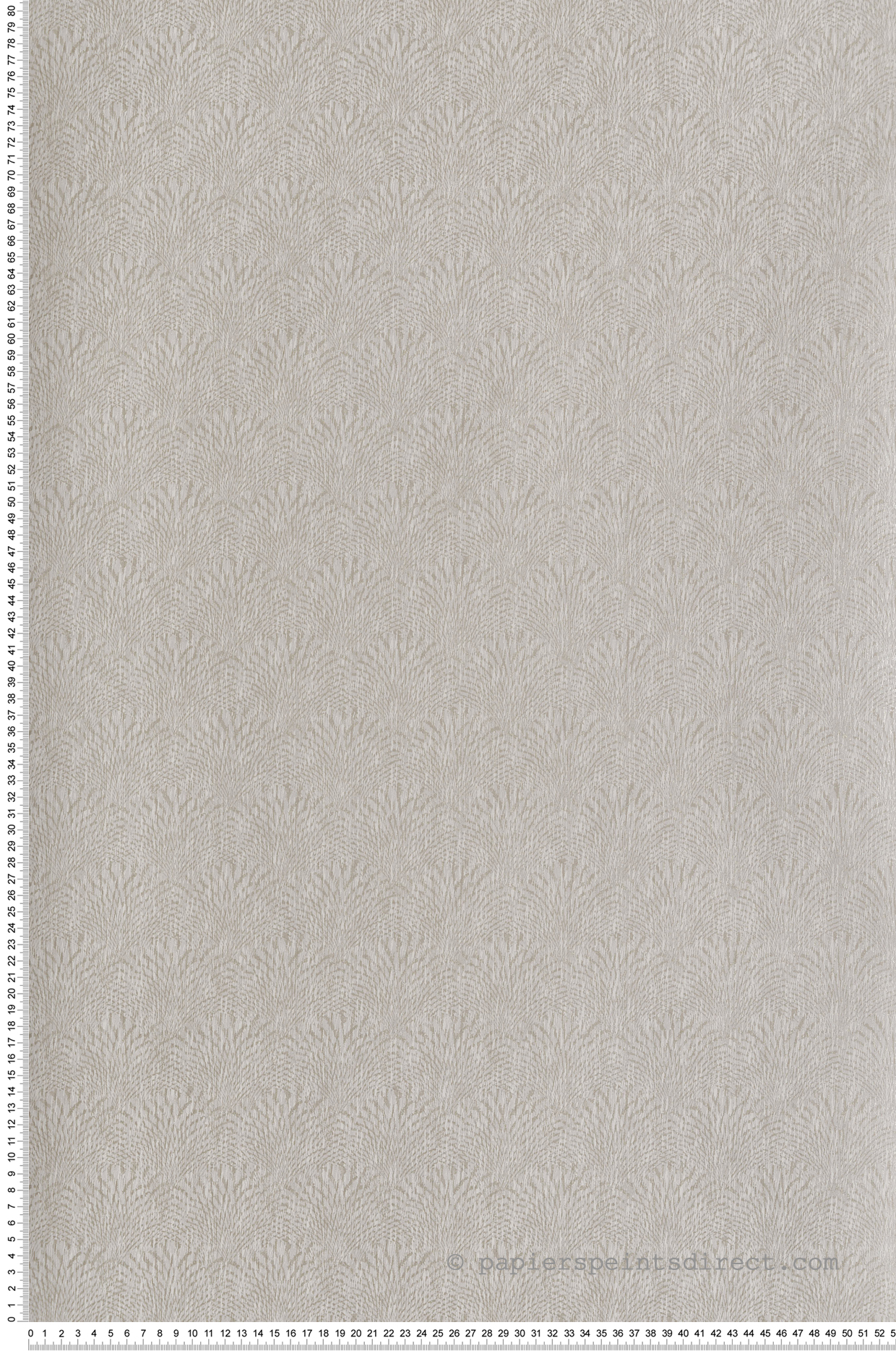 Papier peint Eventail Palme gris clair argenté - Unique de Lutèce | Réf. LTC-F-AF7002