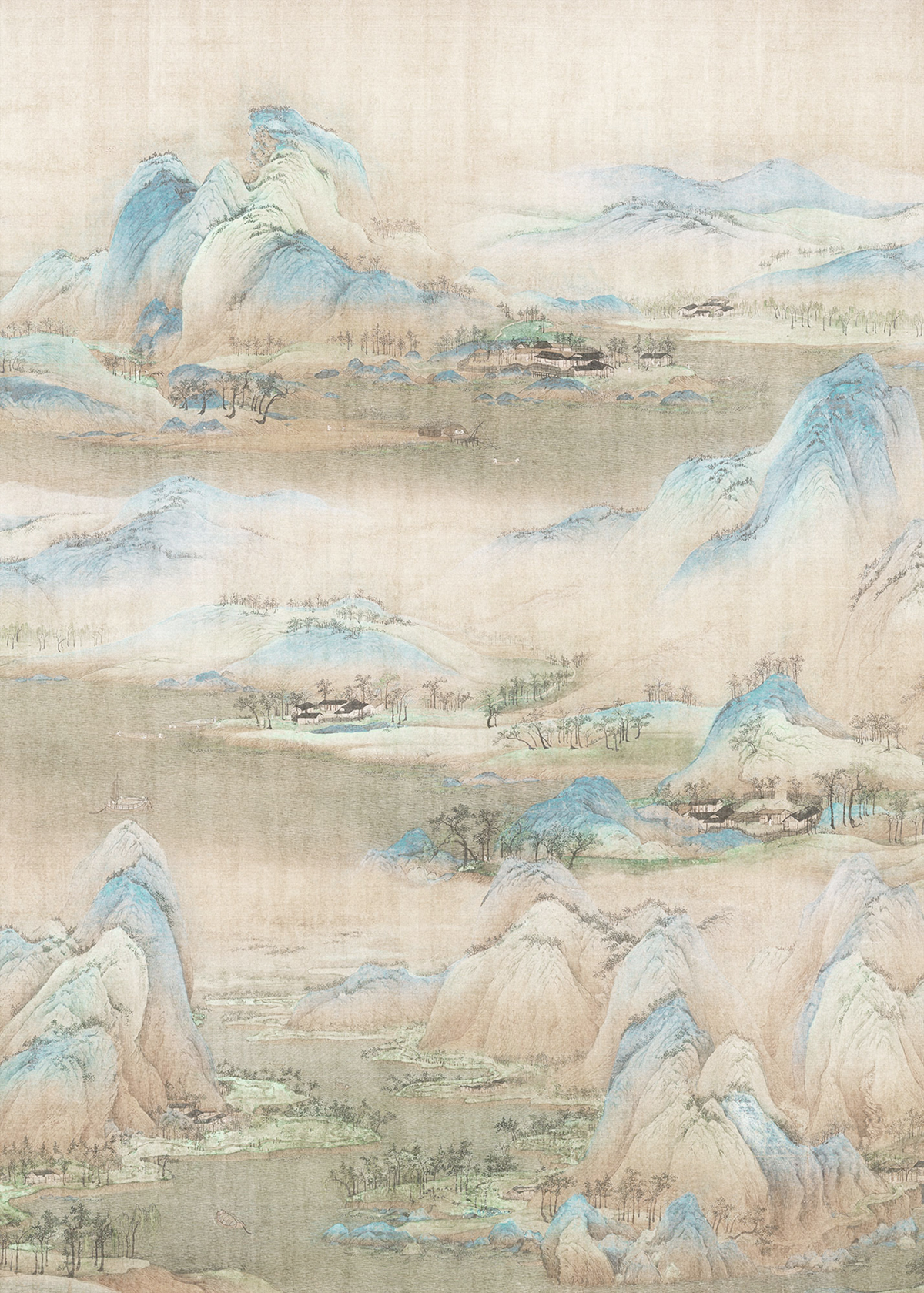 Papier peint panoramique Montagne Amenity beige - Papier Peint Komar INK