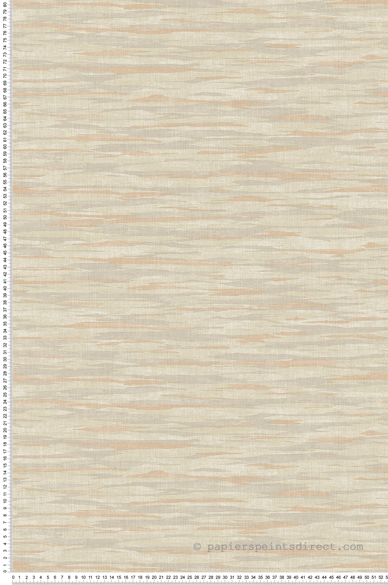 Papier peint Motifs Ondulés Textile beige corail - Esterel de Montecolino | Réf. MC-AN28222