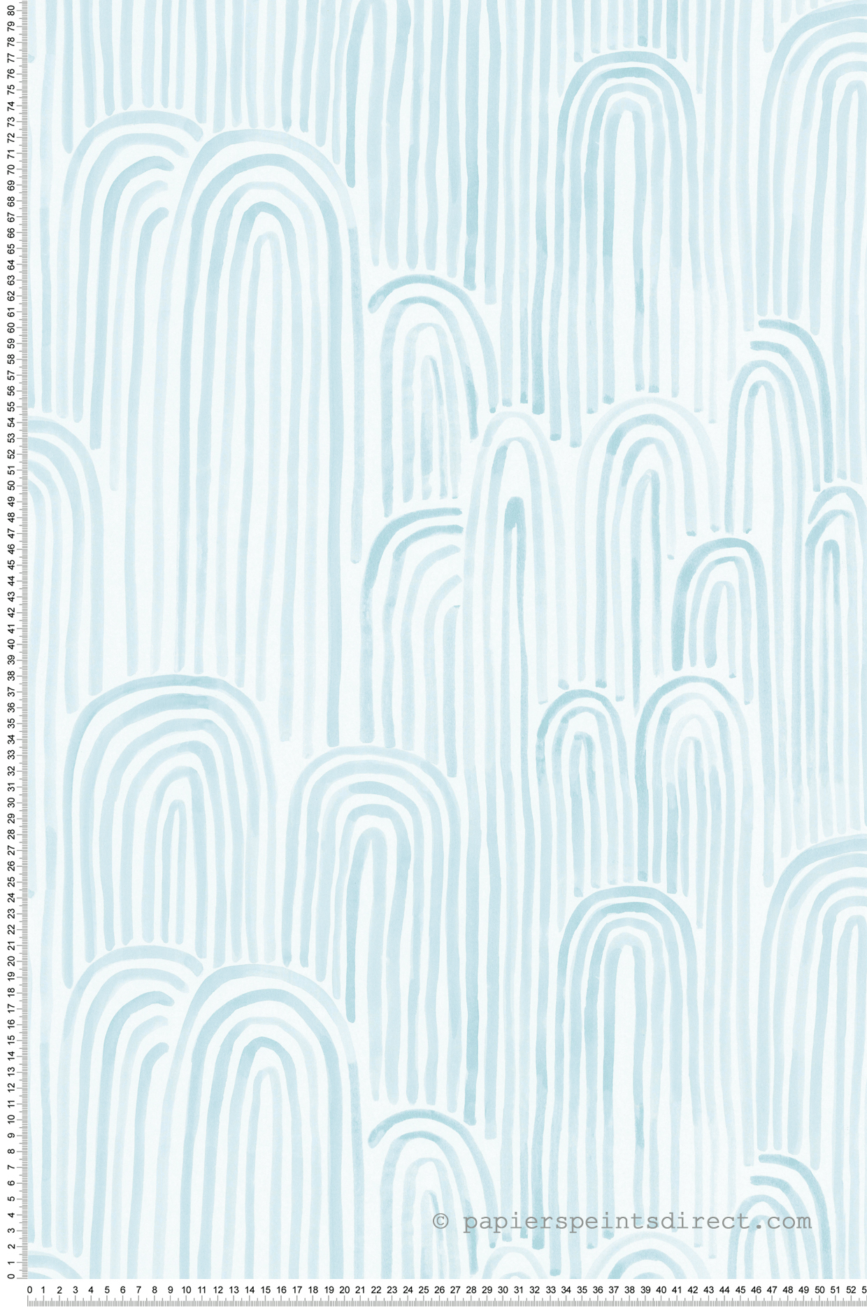 Papier peint Dessin Arche Nina bleu d'eau - Les Aventures de Lutèce | Réf. LTC-36240101