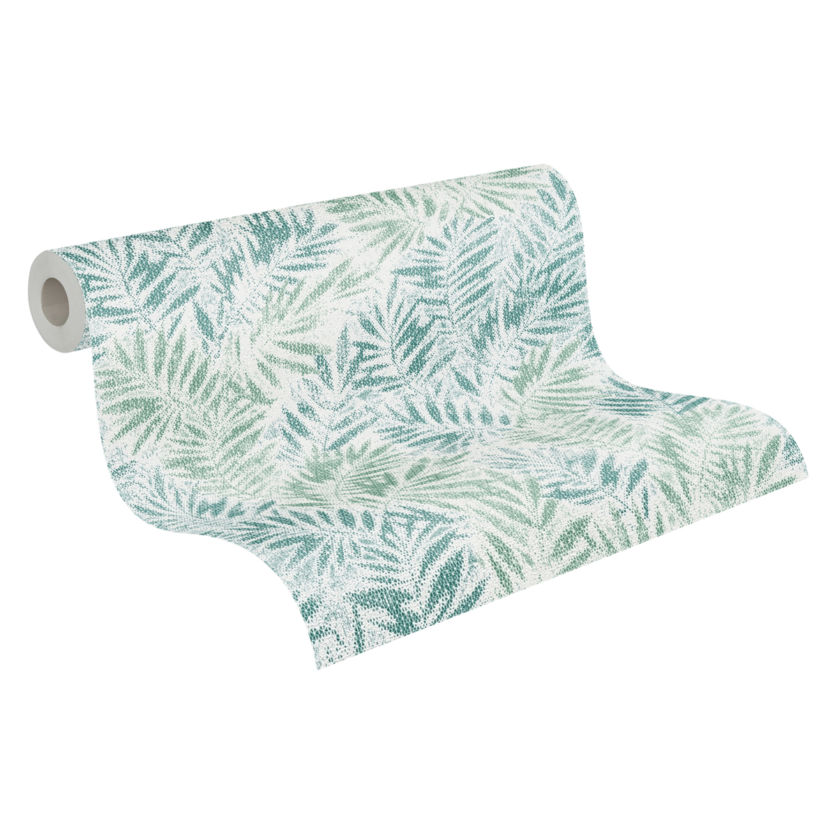 Papier peint Feuillage Métal Zoé vert irisé - Metropolitan Stories 3 d'A.S. Création AMB3 | Réf. AS-391201