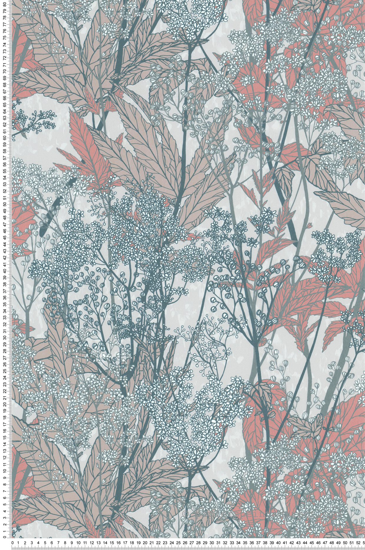 Papier peint Fleur des Champs rose - Soline de Lutèce | Réf. LTC-51250303