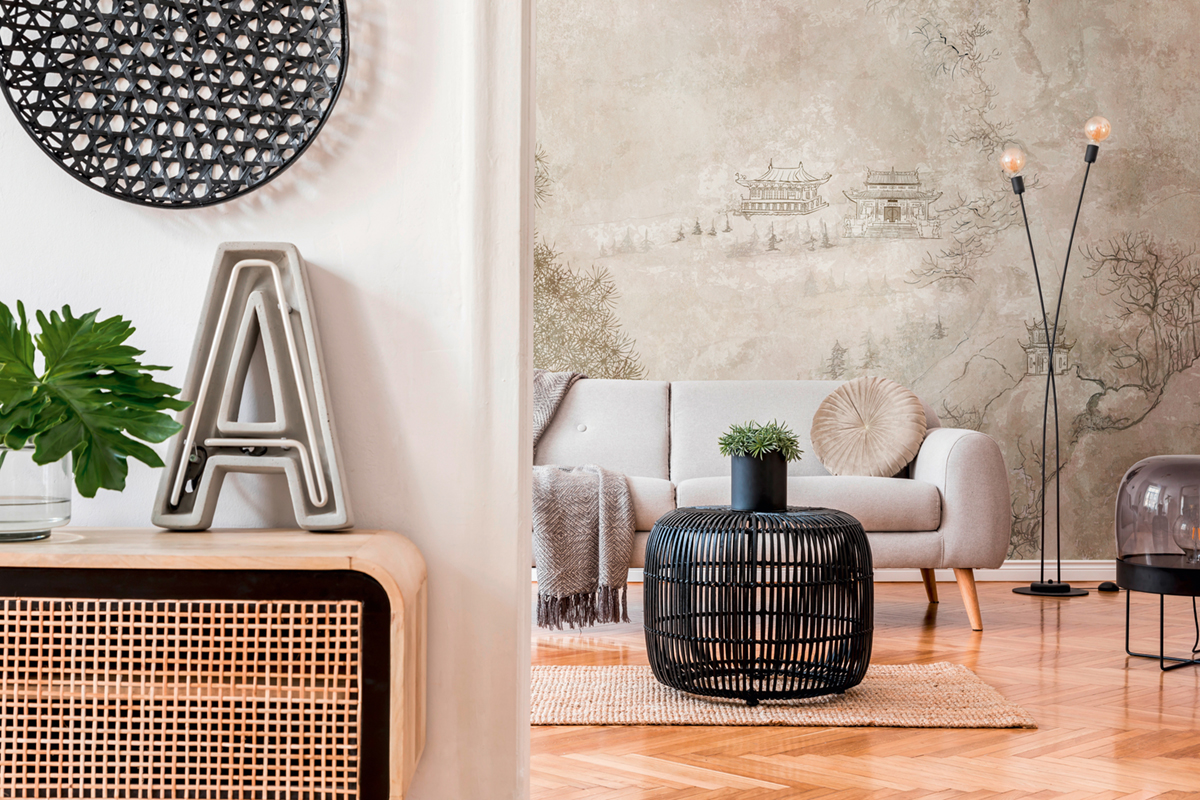 Papier peint panoramique Gravure Japon Marbre - The Wall d'A.S. Création AMB | Réf. AS-382471