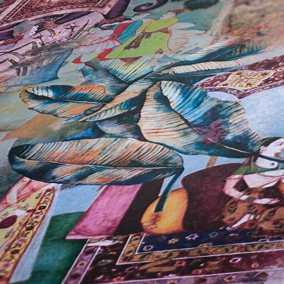 Papier peint Nature et Animaux Hindou bleu - Dream Flowery de Architects Paper | AMB Réf. 38173-3