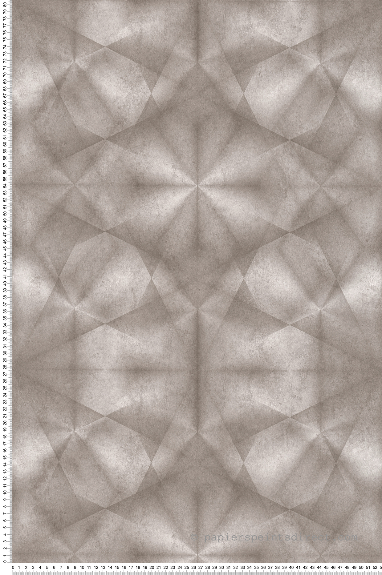 Papier peint Géométrique Diamant grège irisé - My Home My Spa d'A.S. Création | Réf. SP15846