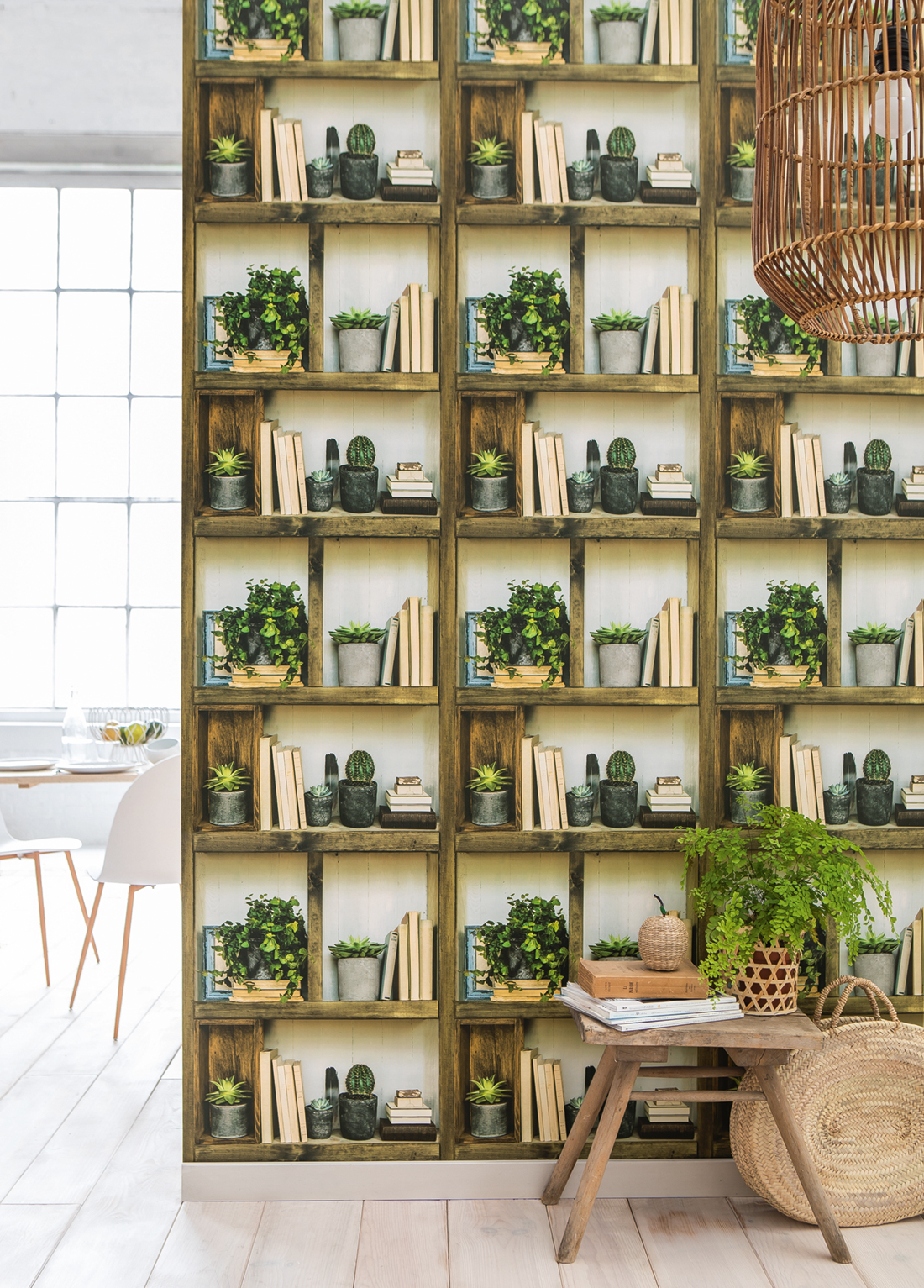 Papier peint Etagères cactus - Reality 3 de Lutèce | Réf. LTC-51181607