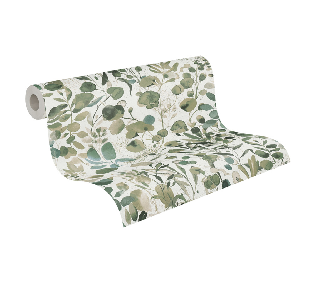 Papier peint Herbier Aquarelle vert - Aquarell Dreams d'A.S. Création AMB3| Réf. AS-396971