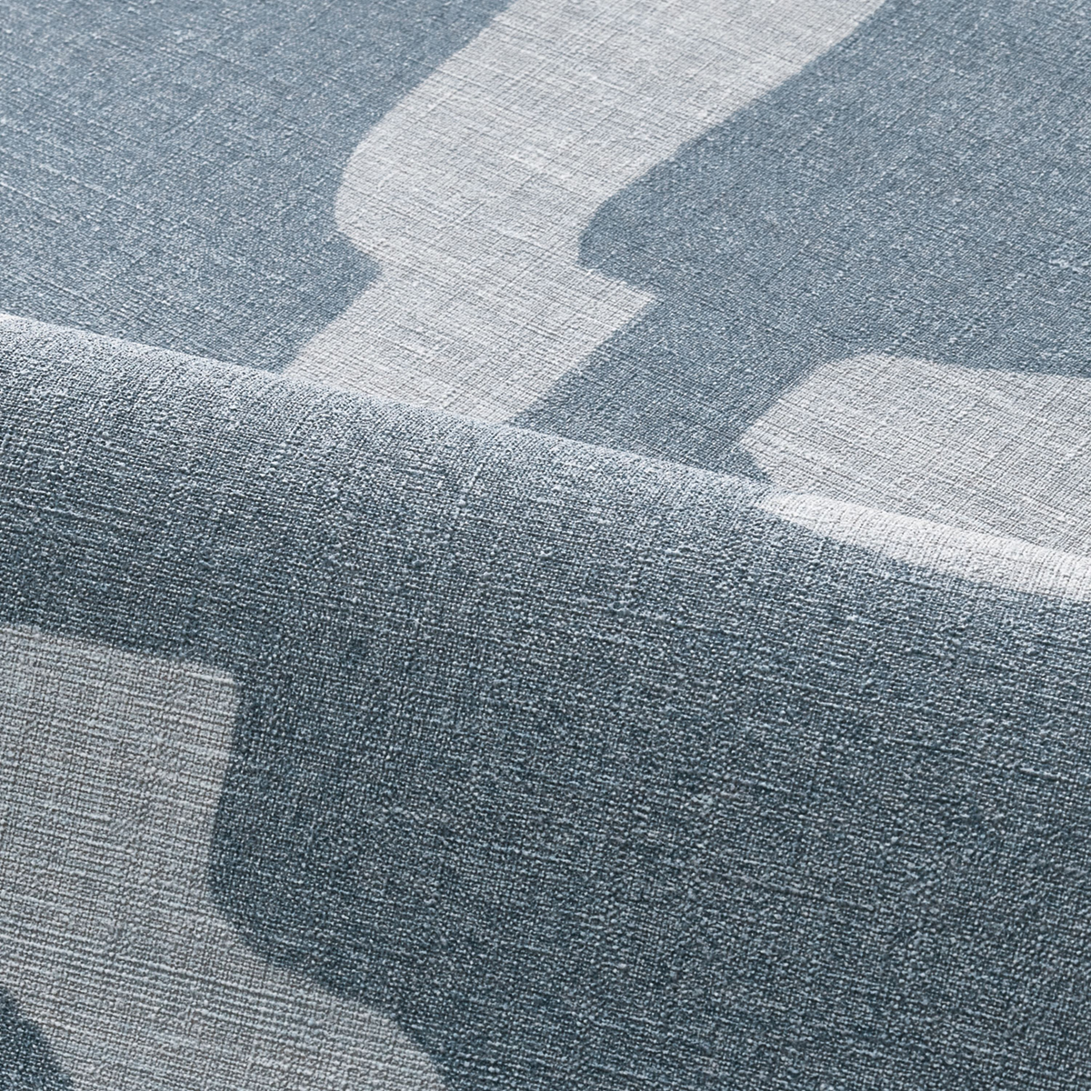 Papier peint Graphique Seran bleu givré - Le Lin 3 de Casamance AMB VAGUE | Réf. CAS-76560508