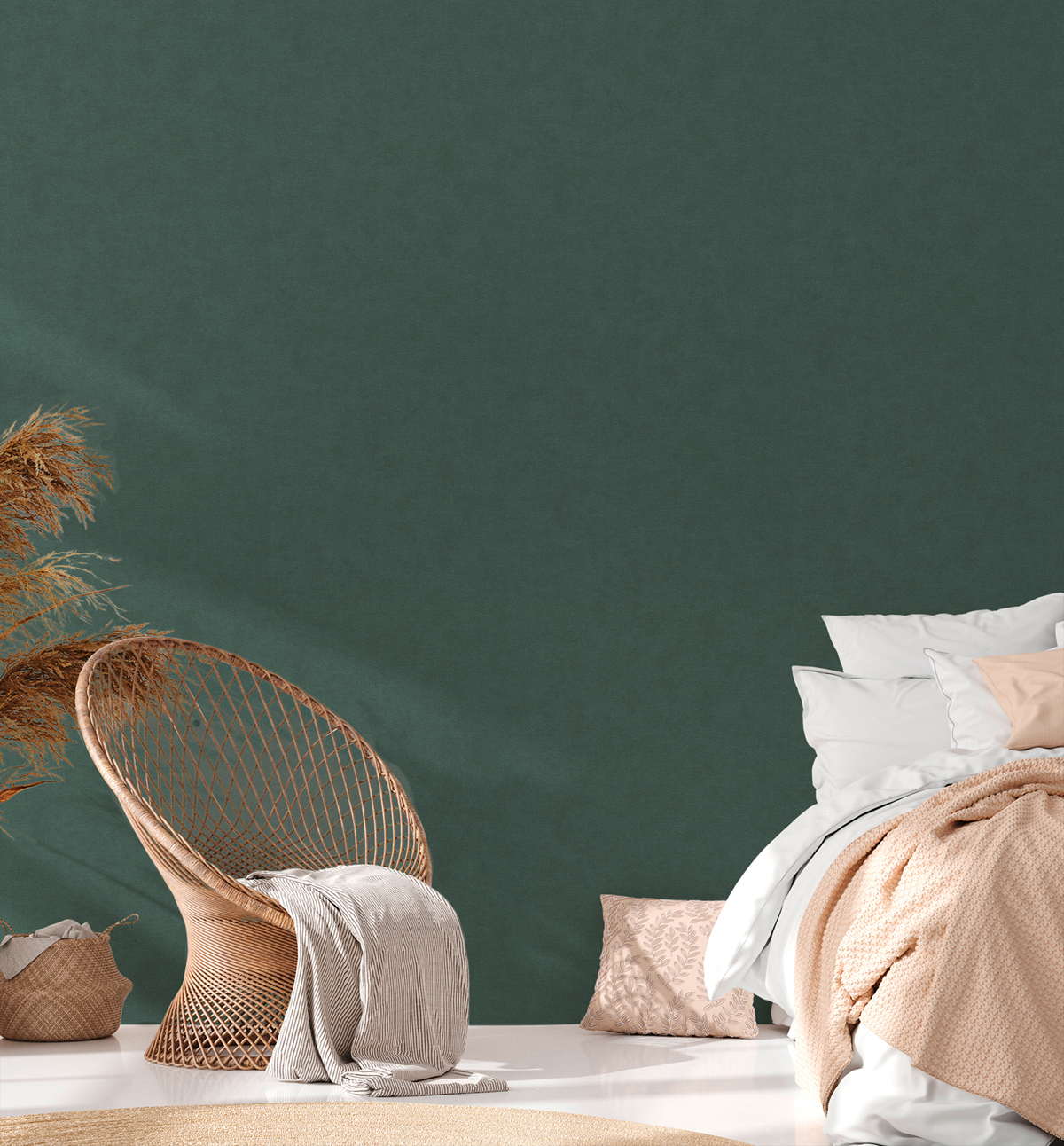 Papier peint Uni Délicat Expansé vert - Casual Living d'A.S. Création | Réf. AS-393411