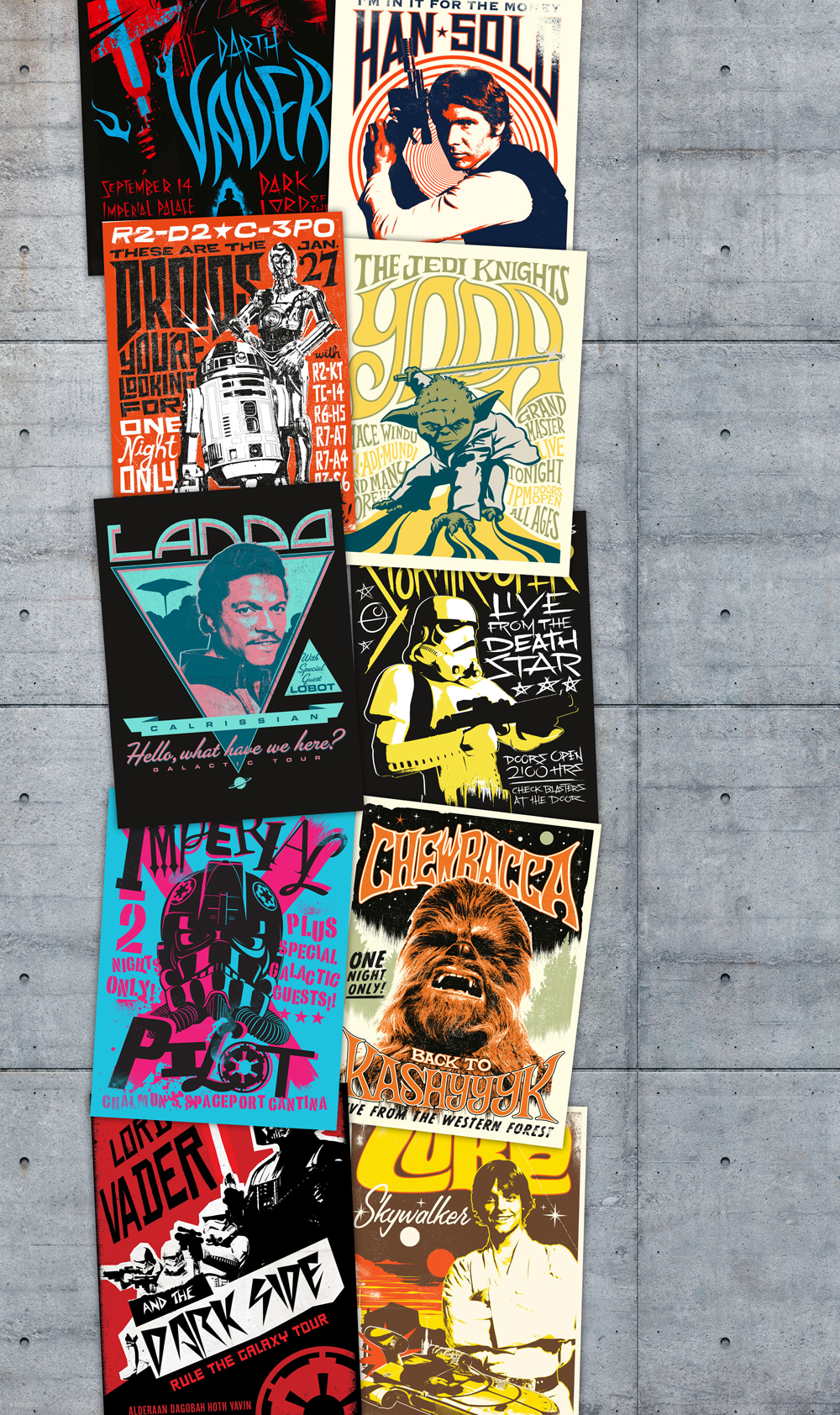 Star Wars Rock On Wall- Papier peint XXL Komar