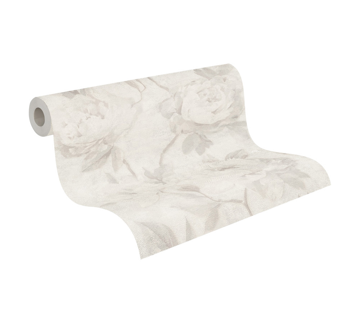 Papier peint Grosse Fleur Scintillante gris - Pintwalls 3 d'A.S. Création ROLL | Réf. AS-791673