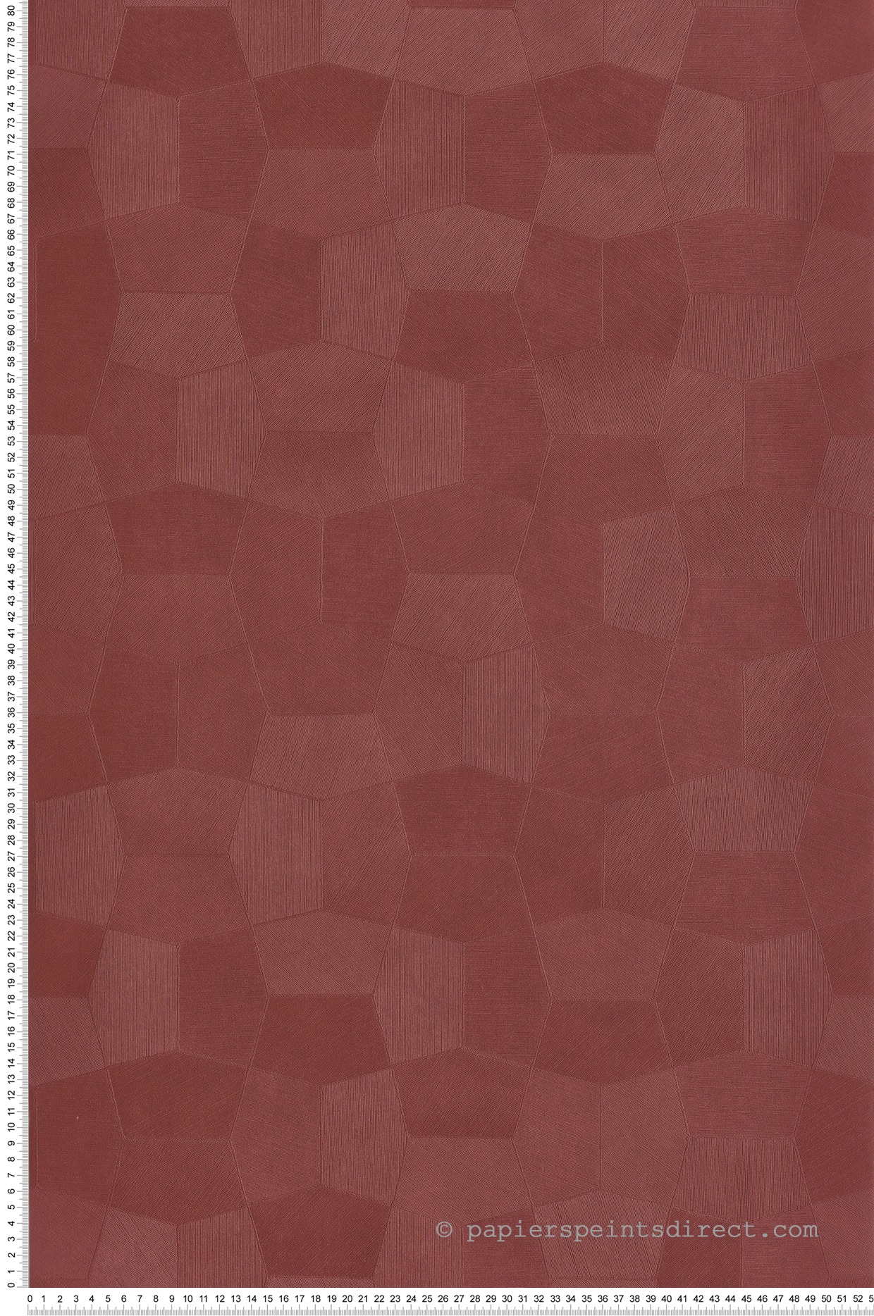 Papier peint Facettes Minérales Selene bordeaux - Solaris de Casadéco | Réf. SOLA201898888