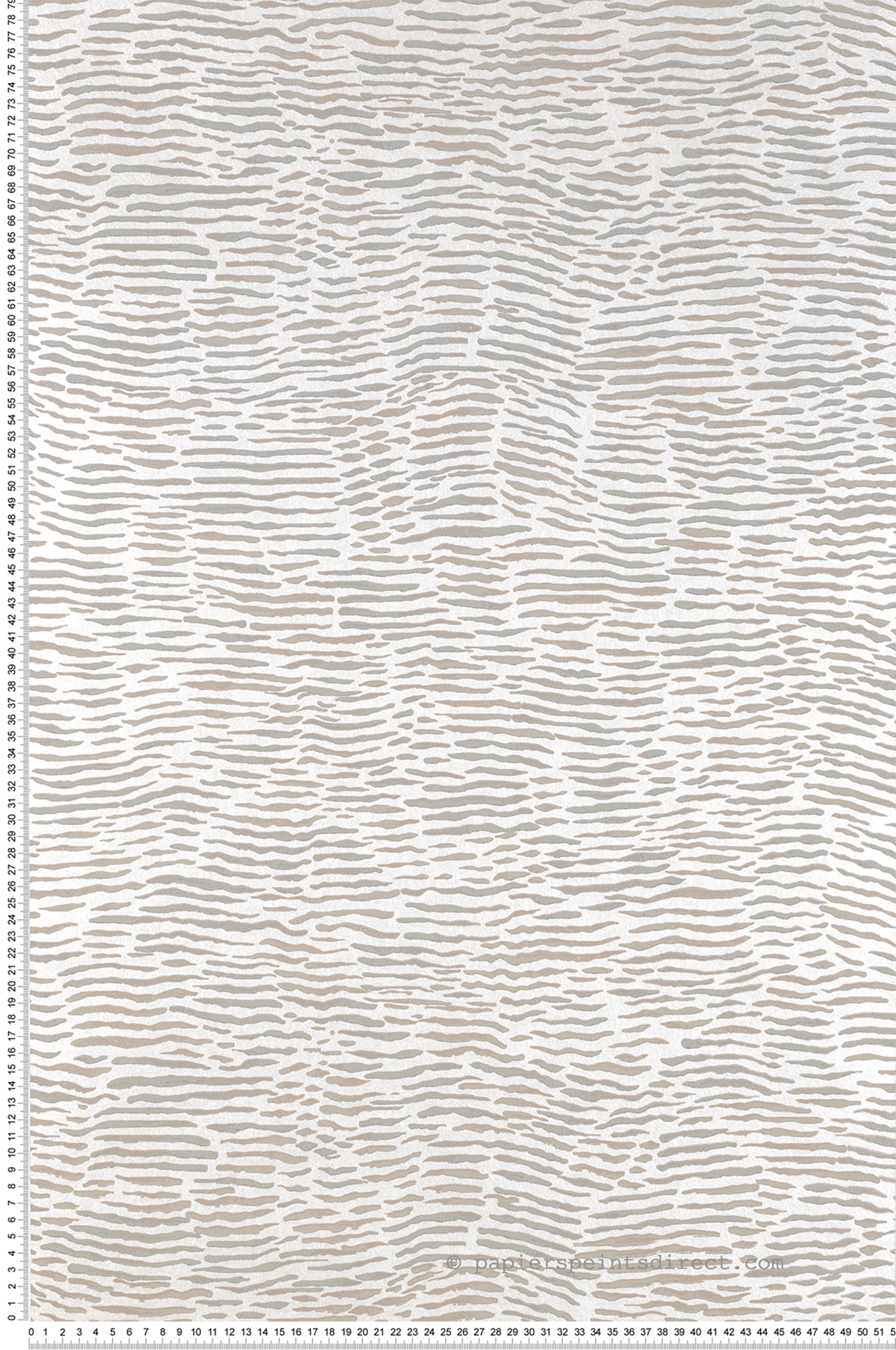 Papier peint Design Arles argenté - Les Indiennes de Nina Campbell | Réf. OSB-NCW4355-02