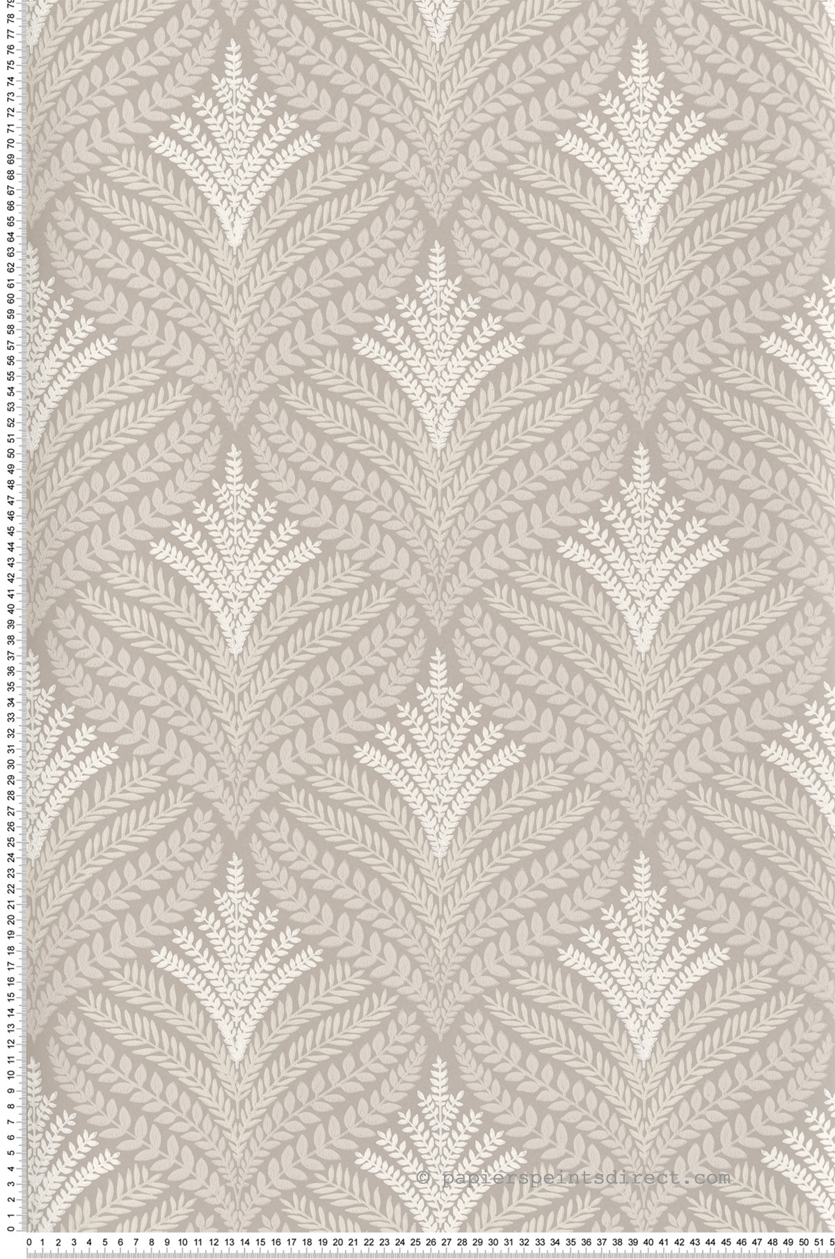 Papier peint Feuillage Charme Sotherton gris - Mansfield de Osborne & Little | Réf. OSB-W7460-01