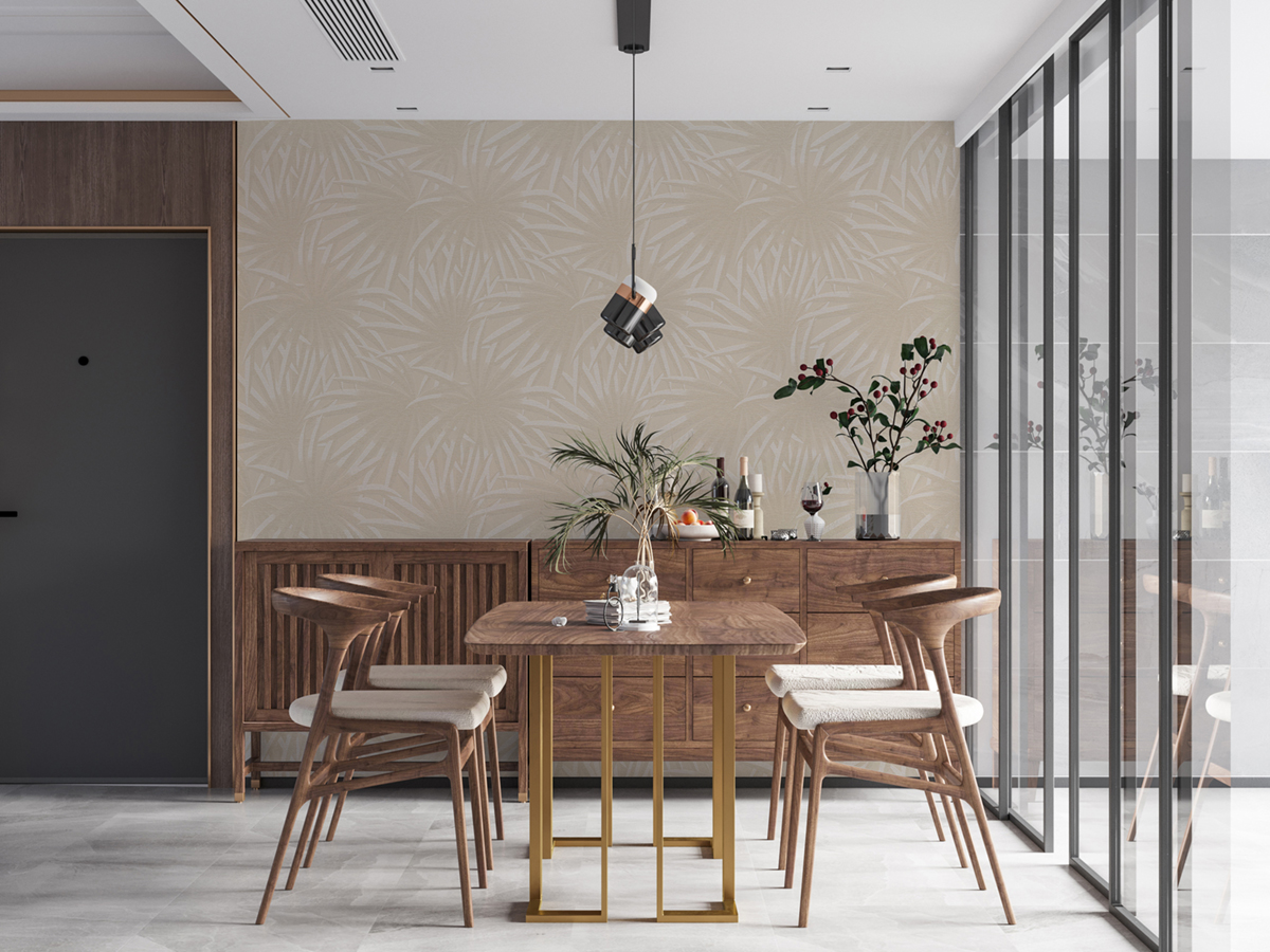 Papier peint Palme Grandiose beige lin - Casual Living d'A.S. Création | Réf. AS-393382