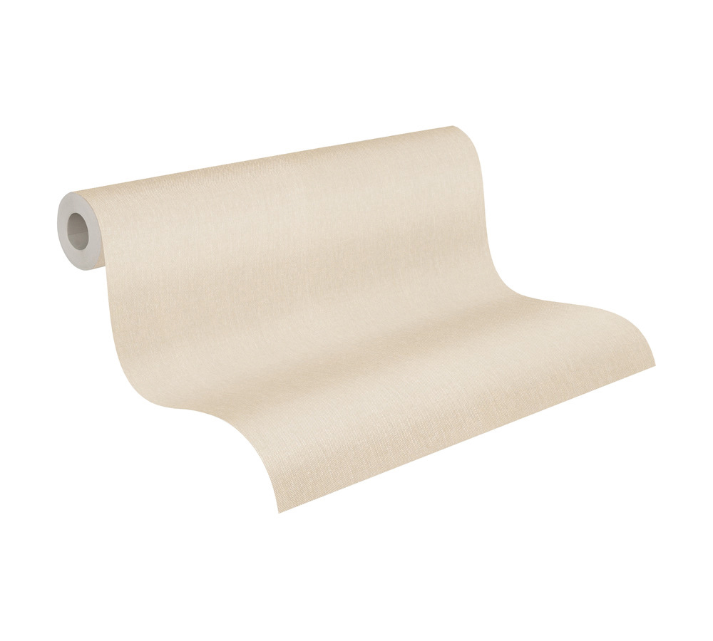 Papier peint Uni Toile beige sable - Pure Elegance d'A.S. Création AMBR | Réf. AS-211767