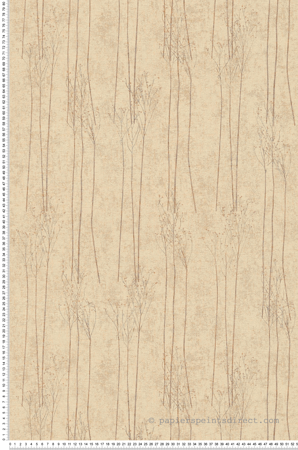 Papier peint Plante Graminée beige, marron et doré - Hygge d'A.S. Création | Réf. SP15759