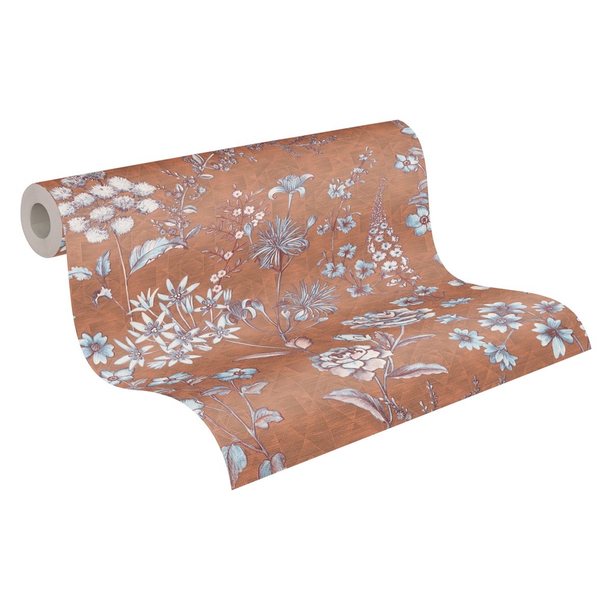 Papier peint Fleuri Blooming terracotta - Metropolitan Stories 3 d'A.S. Création AMB3 | Réf. AS-391173