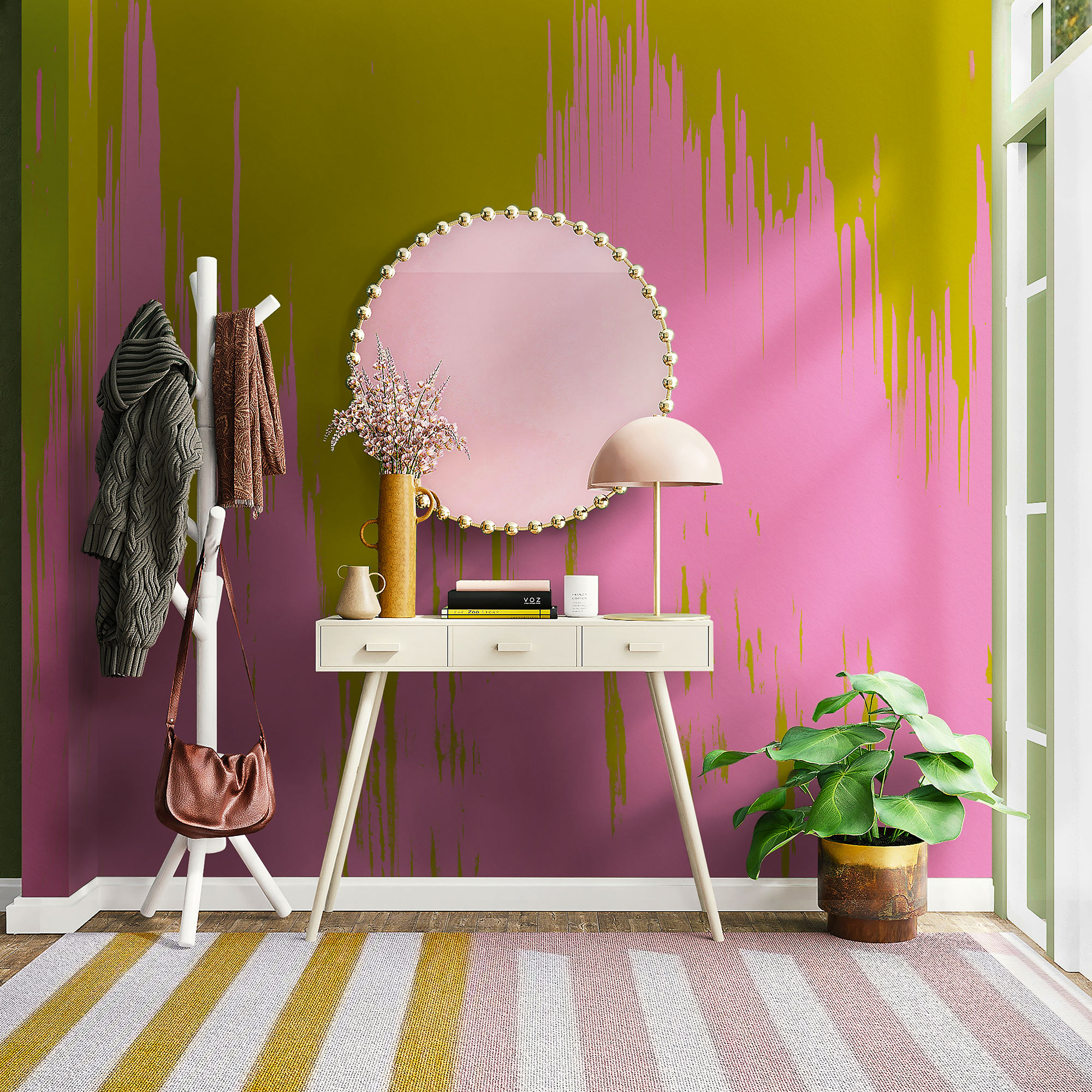 Papier peint panoramique Peinture Colour Fusion - Papier peint Komar Flair