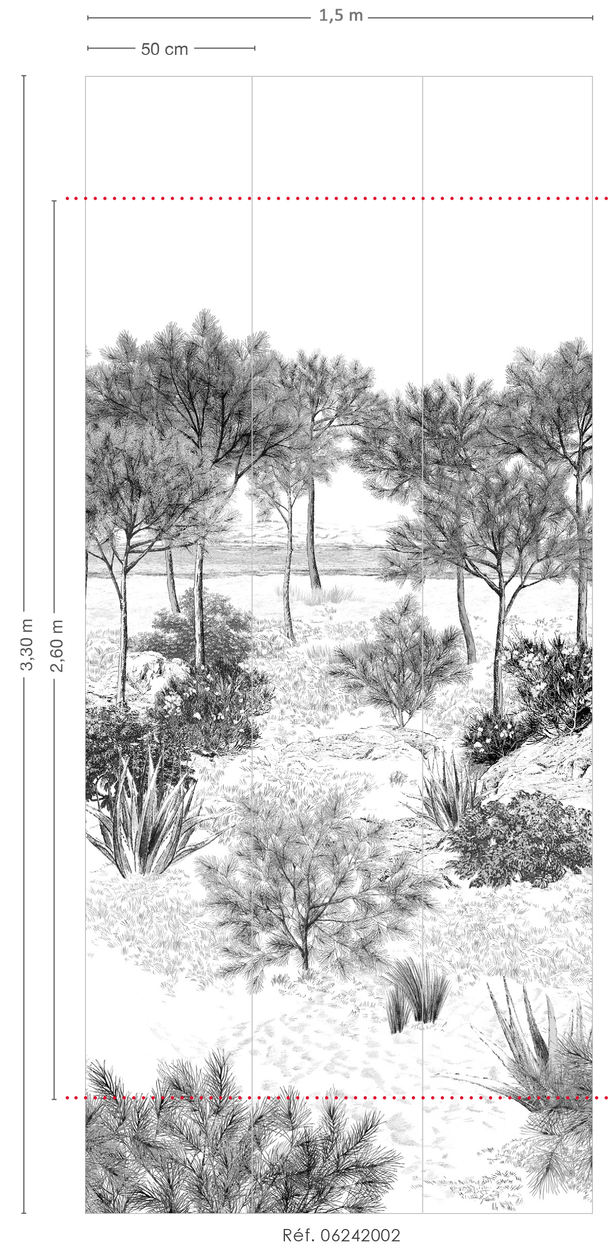 Papier peint panoramique Dune - 1/2/3 - Isidore Leroy