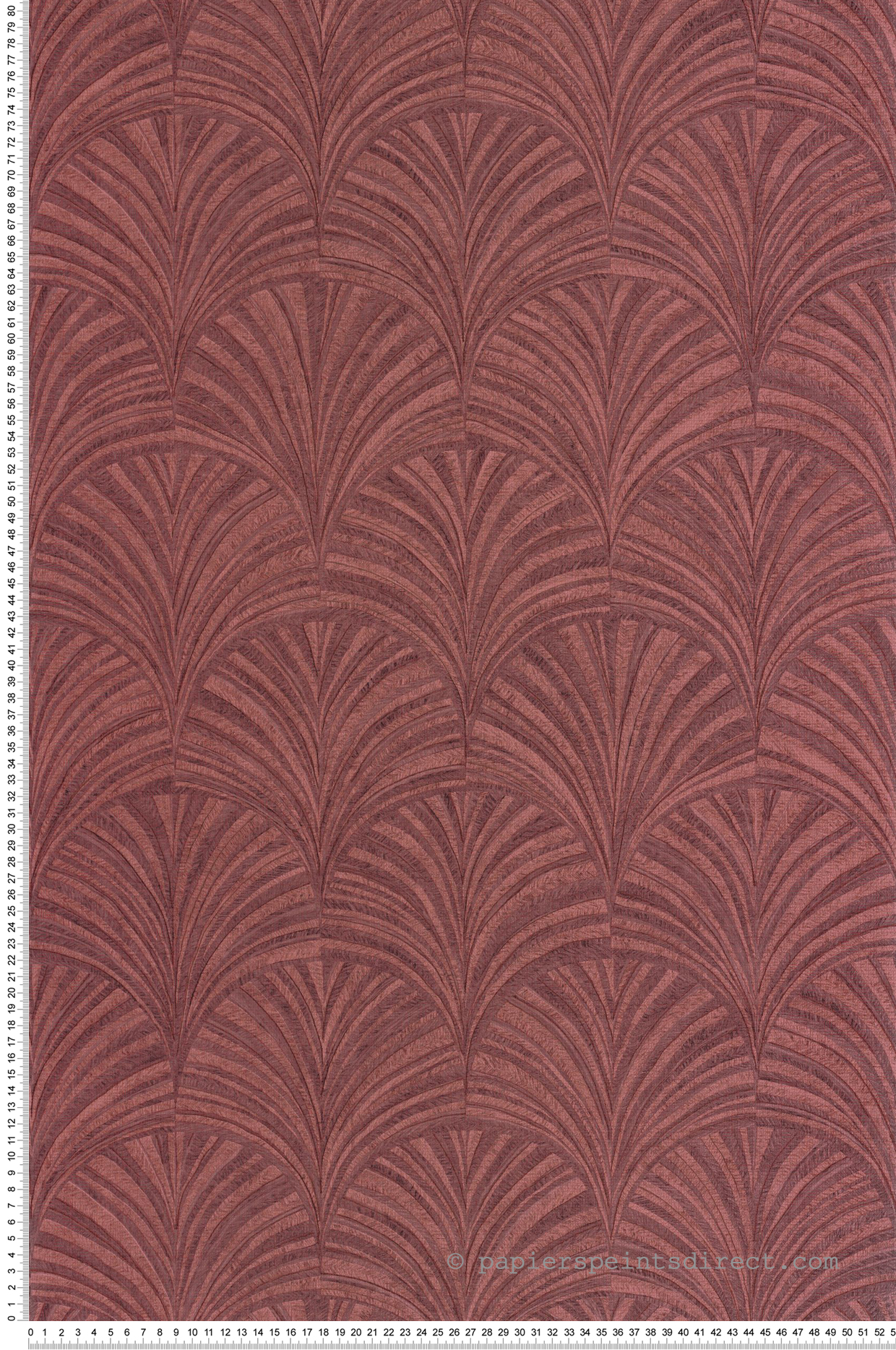 Papier peint Art Déco Vibration grenade - Symphony de Casélio | Réf. SYM107038841