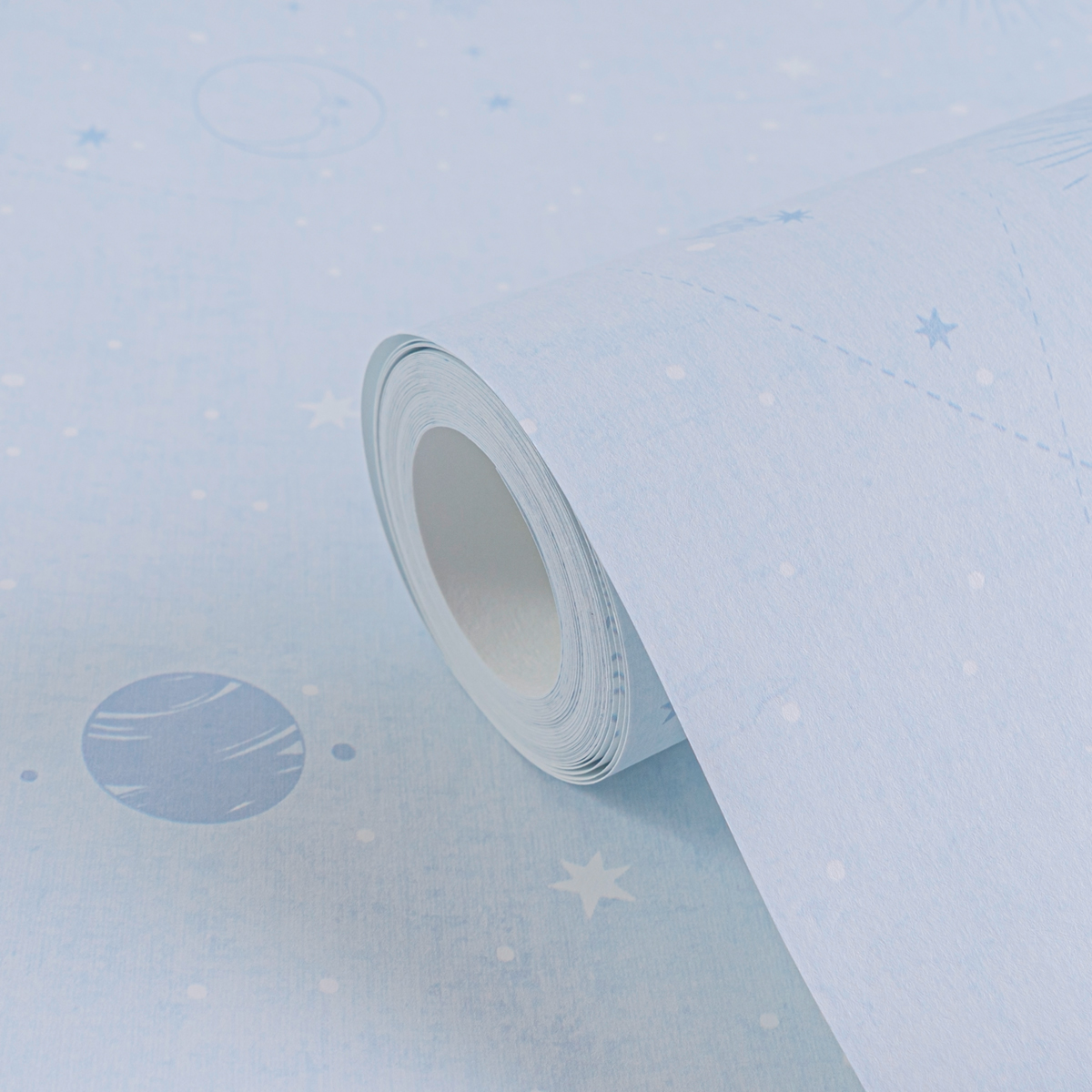 Papier peint Planète dans l'Espace bleu - Lilly & Luis d'A.S. Création AMB7 | Réf. AS-771312