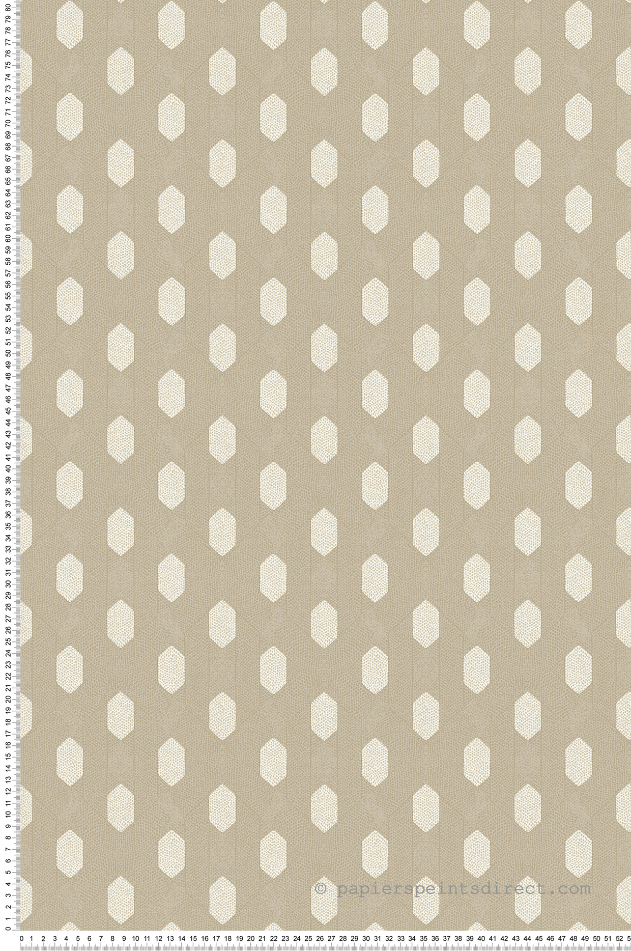 Papier peint ethnique Graphique tacheté taupe/nacre - Tribeca de Montecolino | Réf. MC-36973-7