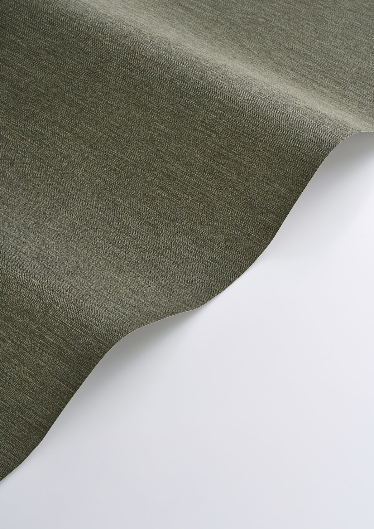 Papier peint Faux Uni Paille Boaco vert taïga - Vegetals de Casadéco AMBV| Réf. VEGE201307997