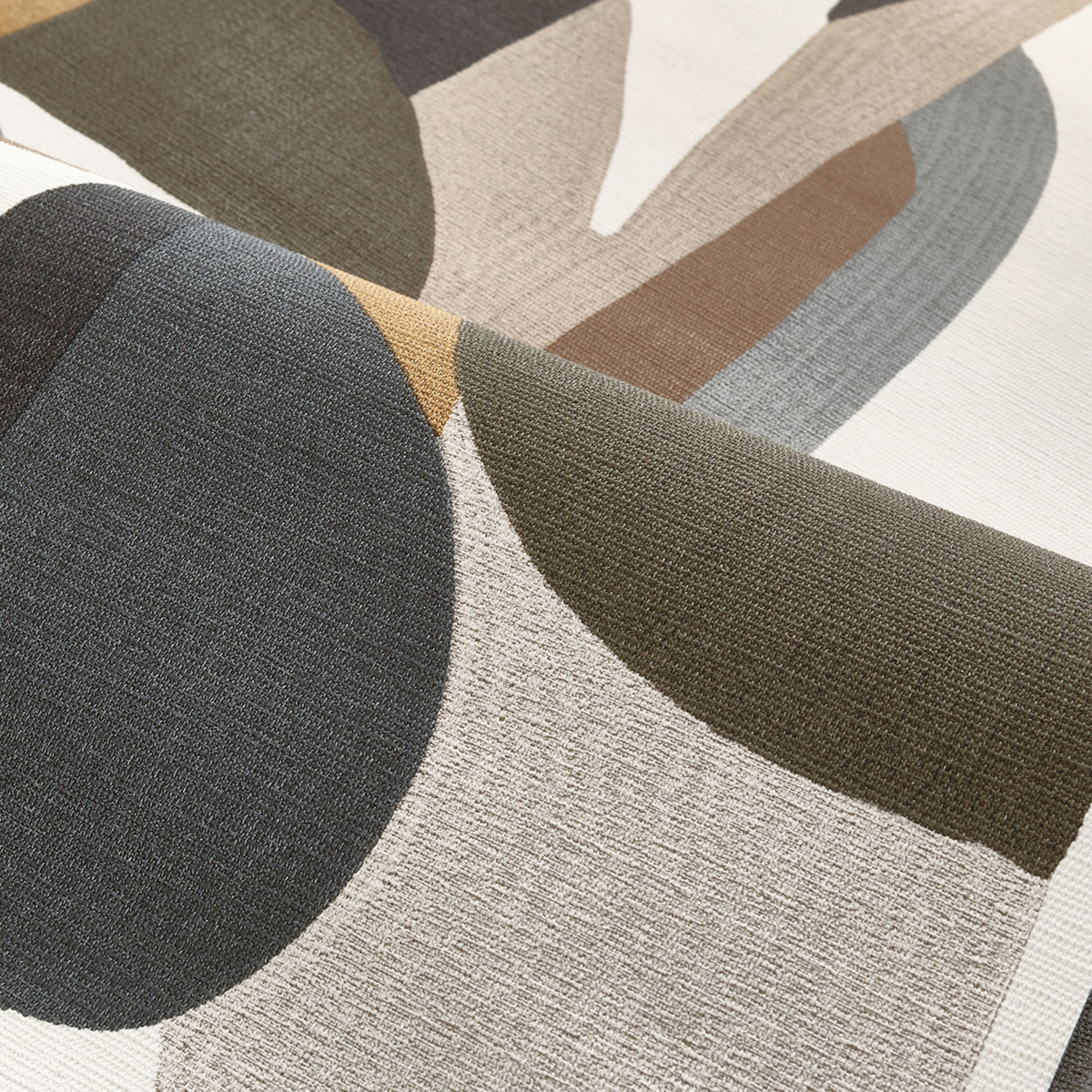 Papier peint Géométrique Abstrait noir et blanc - L'Atelier de Casamance AMBV | Réf. CAS-75460100