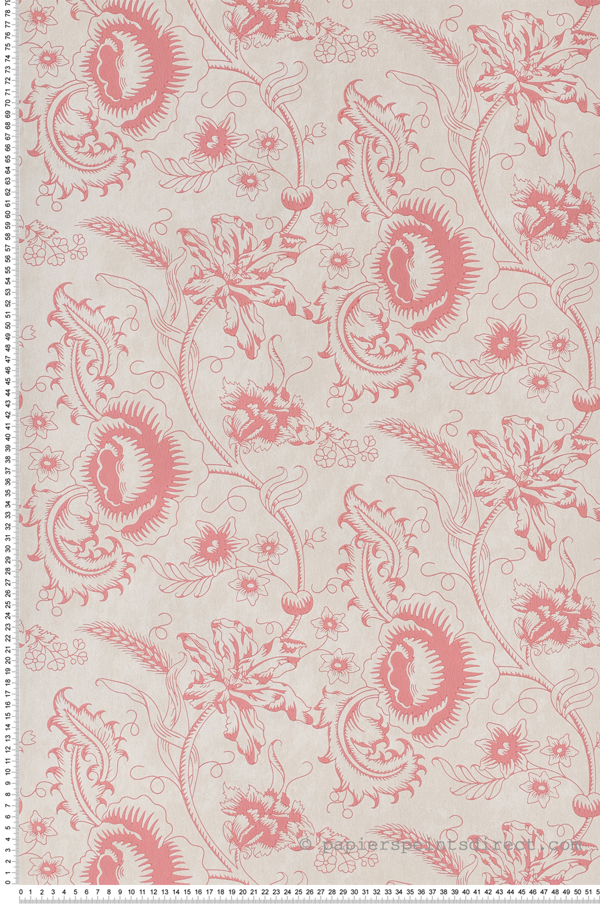 Papier peint Woodblock Mono Dresser - Archive Trails II de Little Greene | Réf. 0291WODRESS