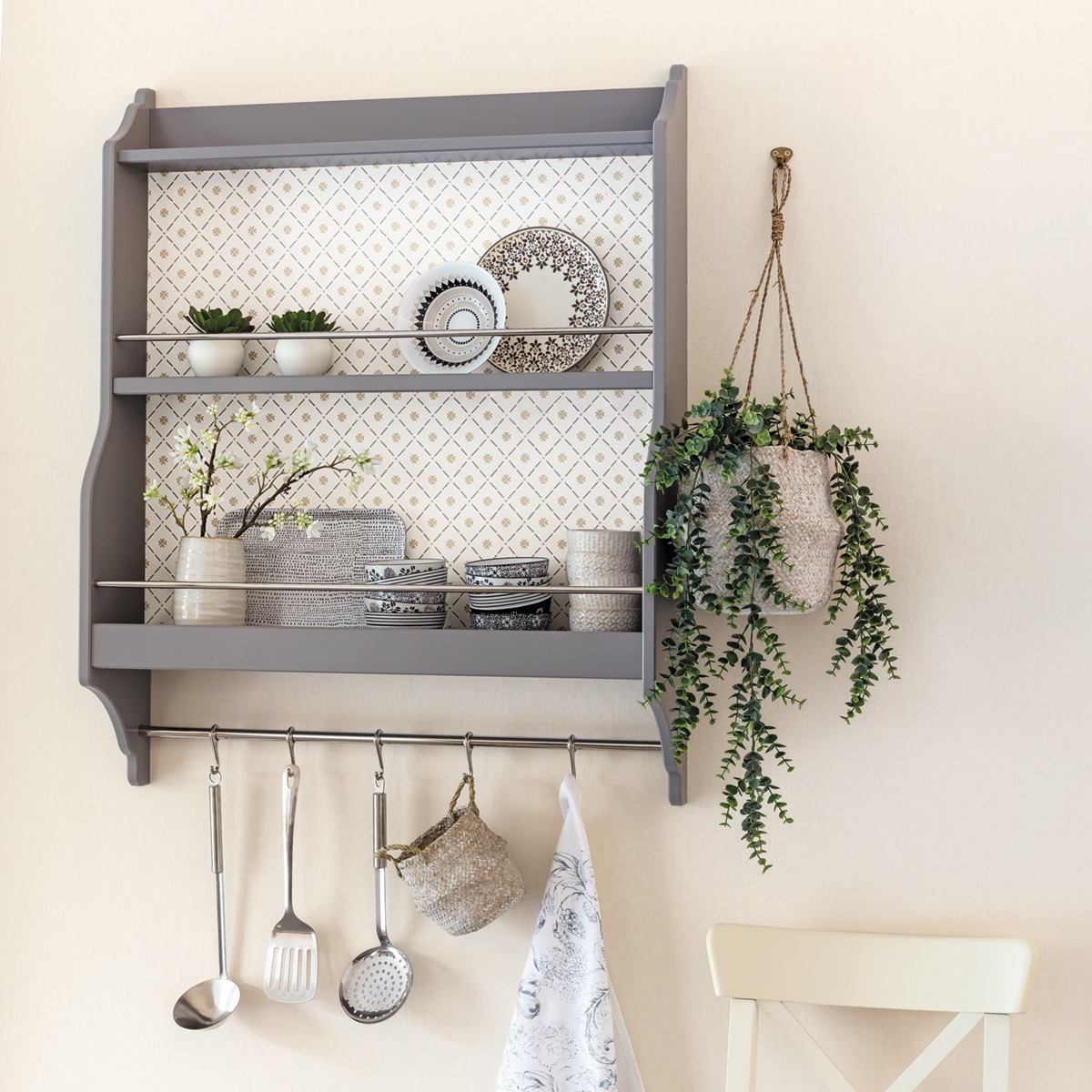 Papier peint Uni toile écru vanille - Au Bistrot d'Alice de Casélio | Réf. BIS68521150