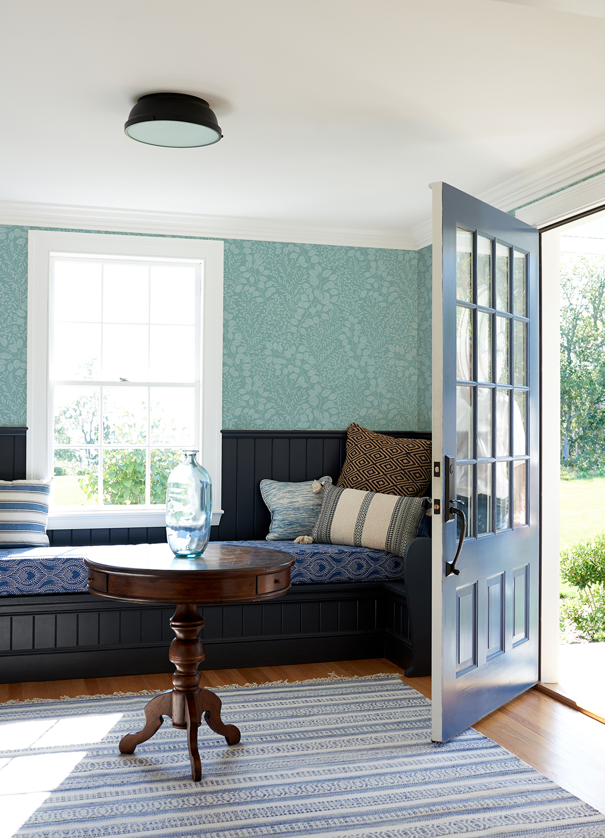 Papier peint Empreinte Végétale Elin vert d'eau - Delicatesse de Lutèce AMB2 | Réf. LTC-FD26518