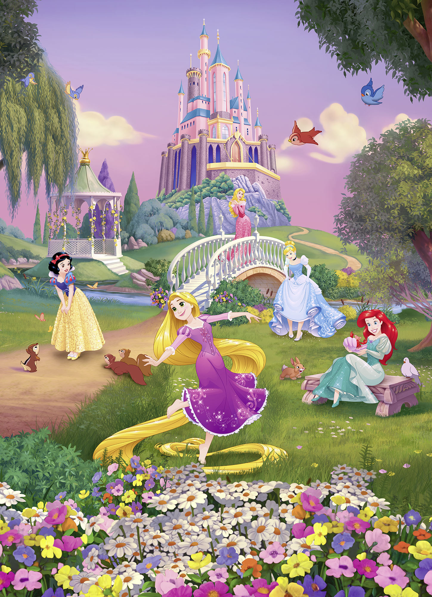 Panoramique Princesses - Papier peint Komar Disney