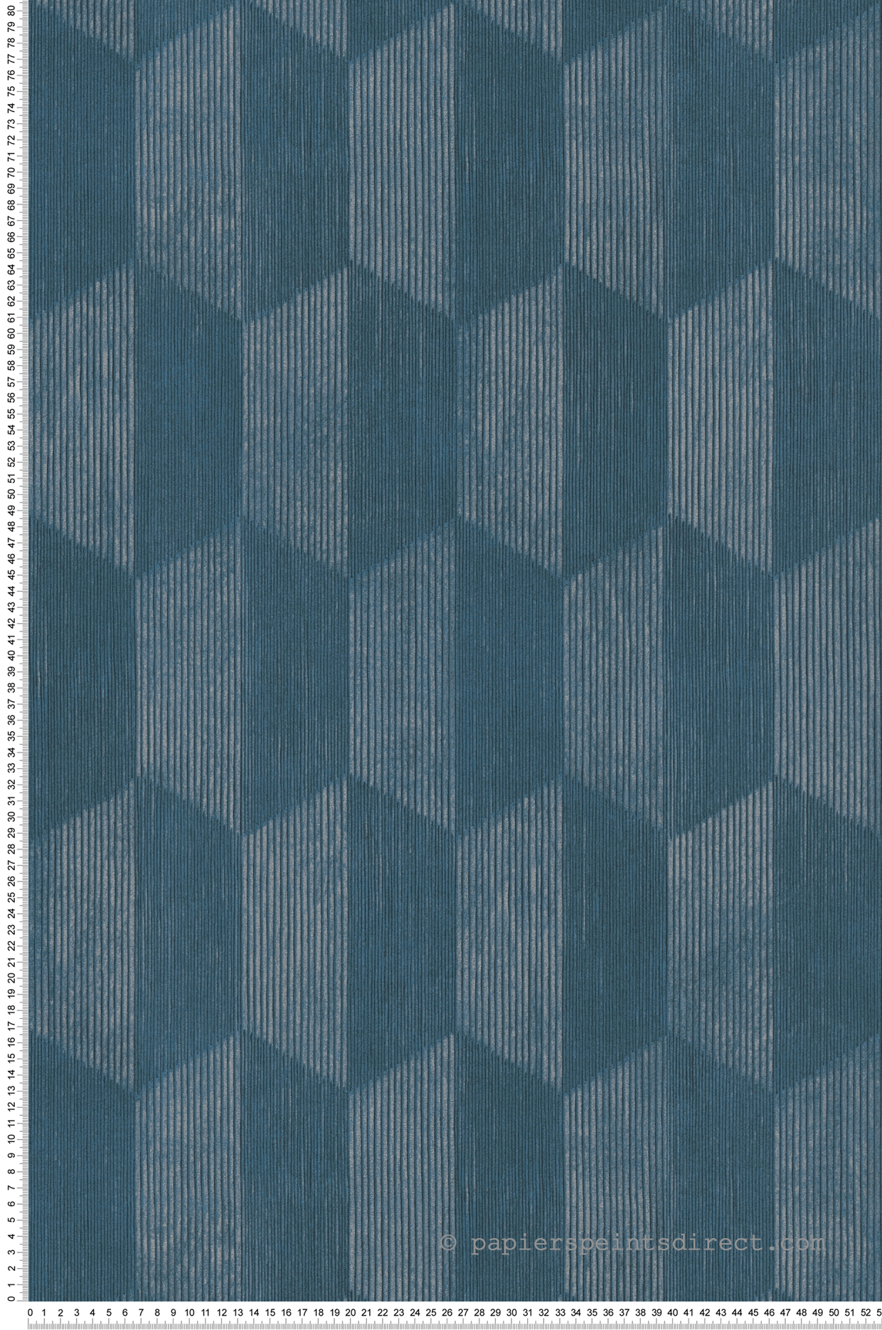 Papier peint Hexagone bleu canard - Geo Effect d'A.S. Création | Réf. SP15792