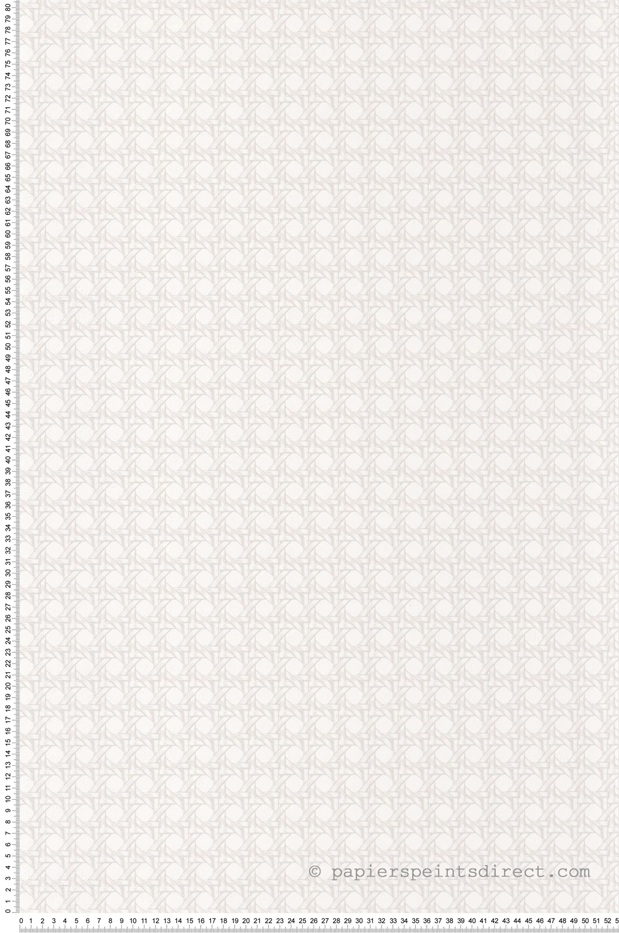 Papier peint Cannage Paja Blanc - Cuba de Casadéco | Réf. CBBA84340033