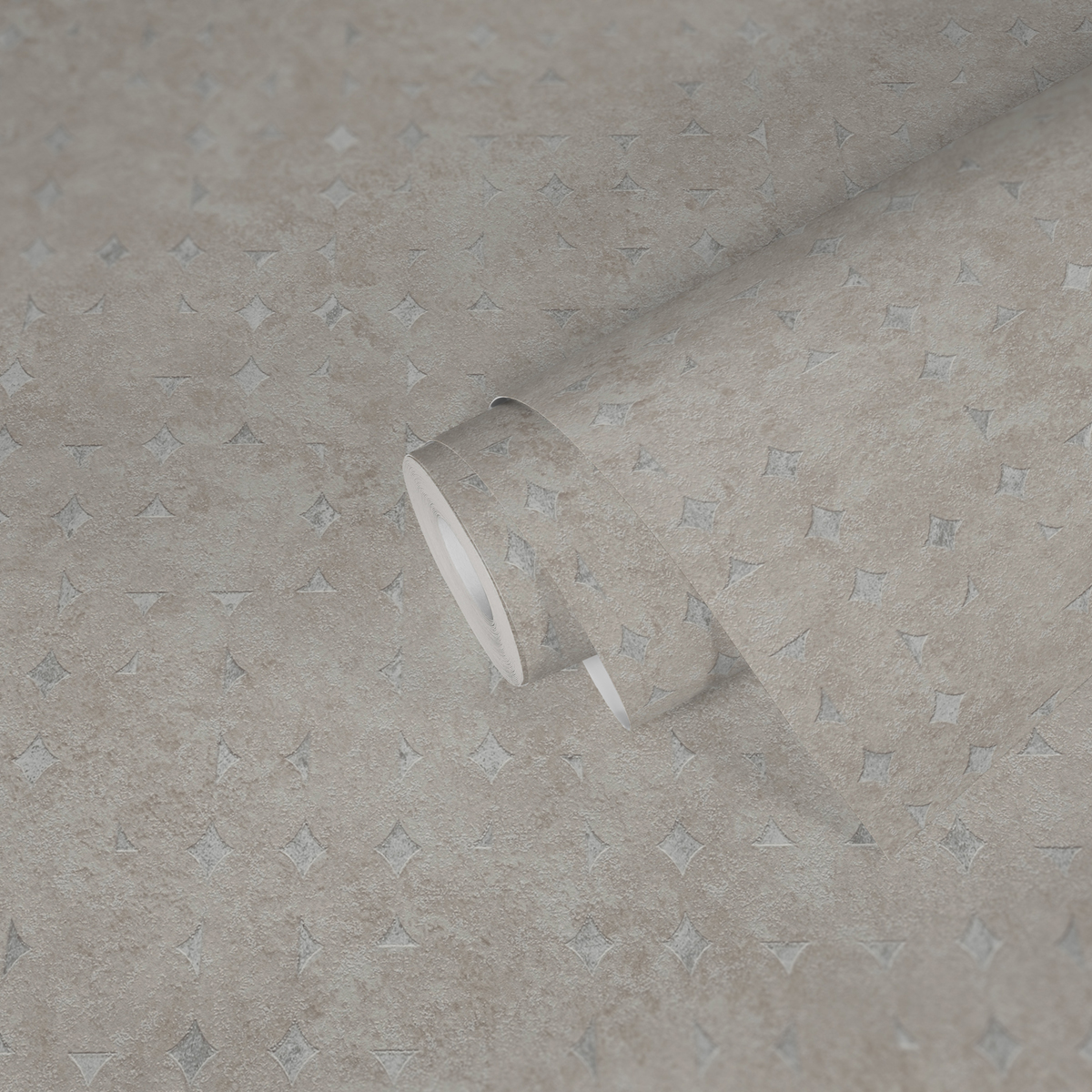Papier peint Mosaîque Arrondie beige argenté - Stories of Life d'A.S. Création AMB2 | Réf. AS-396563