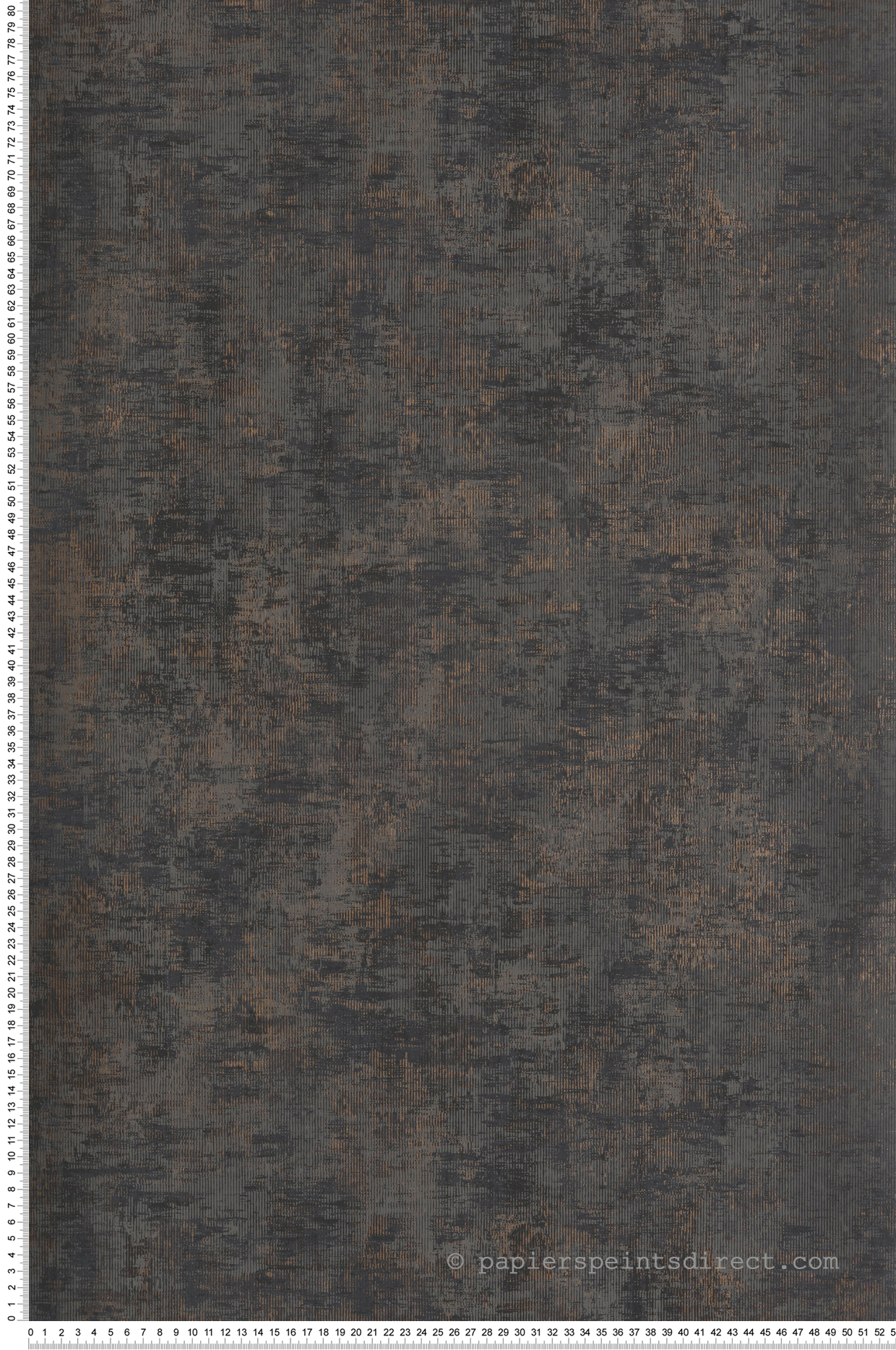 Papier peint Faux Uni Plâtre Métallisé gris noir doré - Unique de Lutèce | Réf. LTC-SP-LS5013