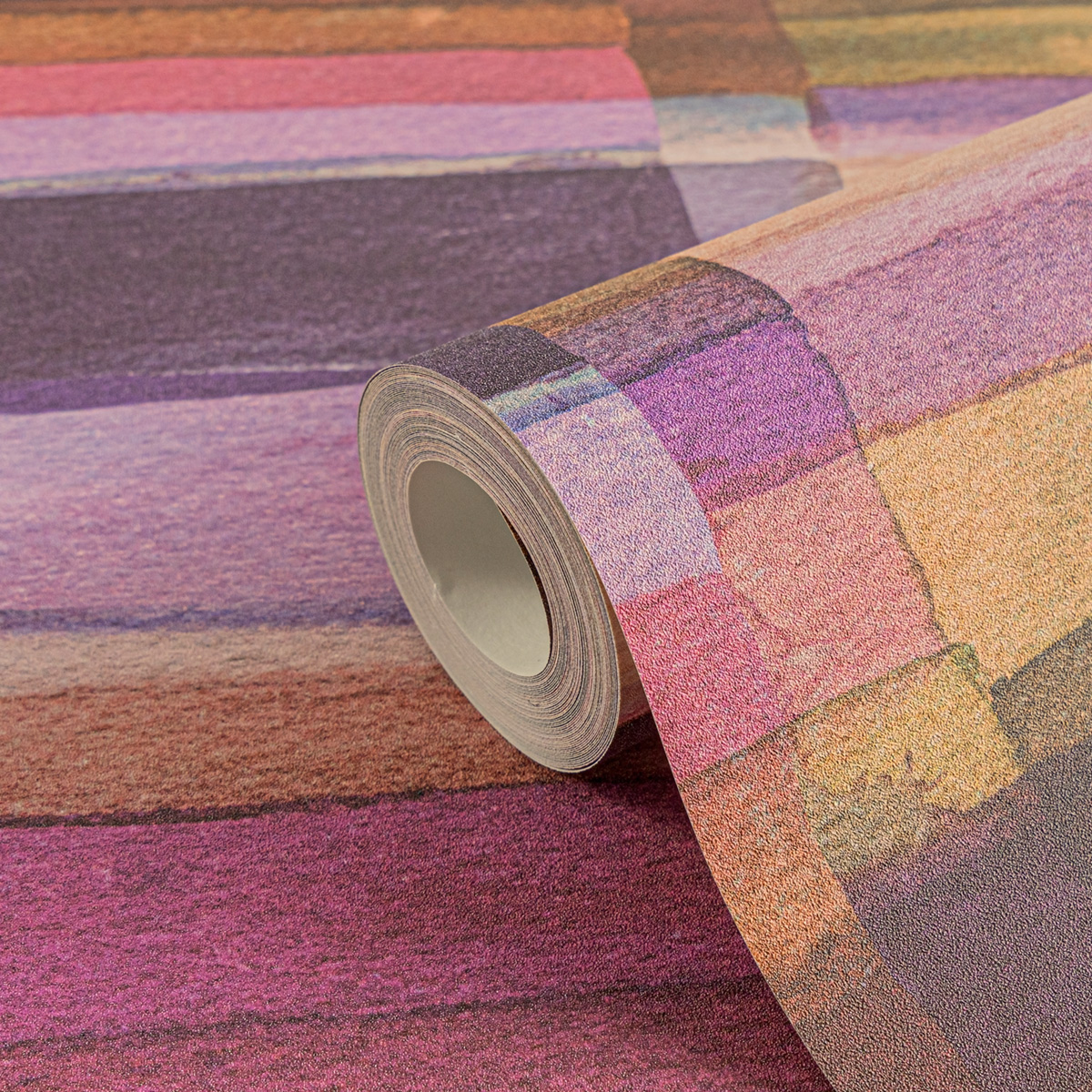 Papier peint Géométrie Aquarelle violet - Anna D'Andrea d'A.S. Création AMB4| Réf. AS-782251