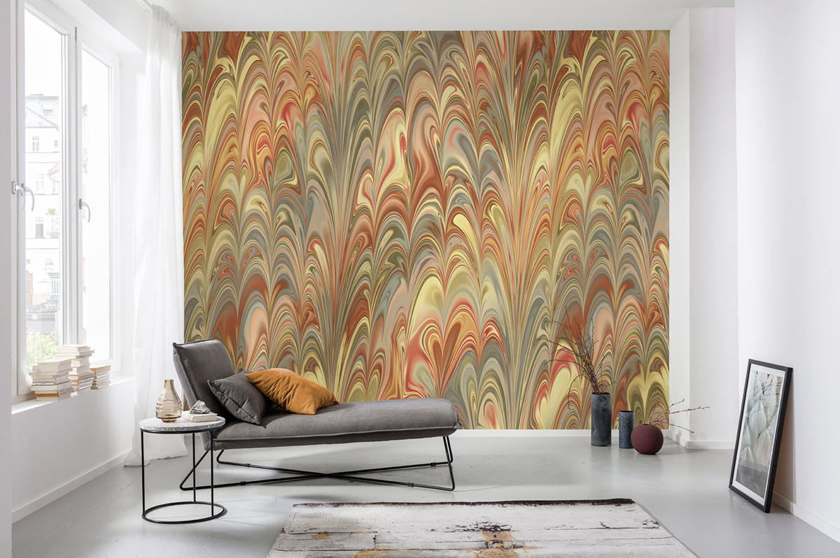 Papier peint panoramique Vintage Club Circles multicolore - Papier Peint Komar Infinity 2