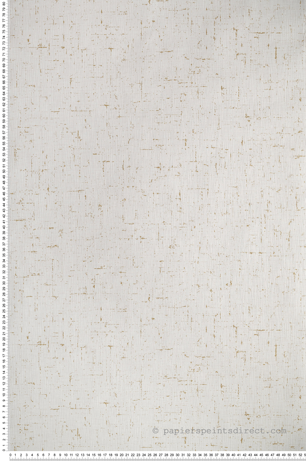 Papier peint Uni Gaze Coton Métal blanc doré - Golden Age de Casélio | Réf. GAG103770204
