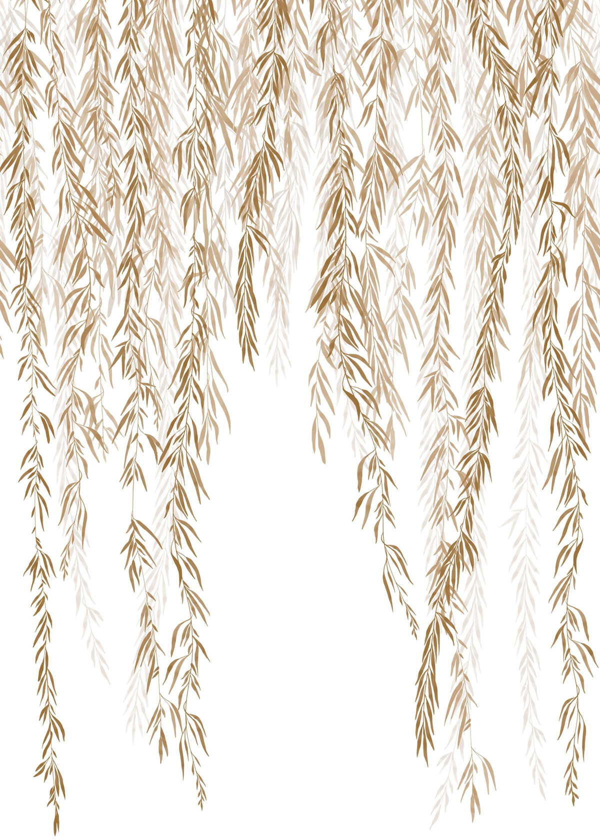 Papier peint panoramique Feuillage Murmures d'Automne M camel 200X280 - Wonderwalls 2 de Casadéco | Réf. WDWD200152703