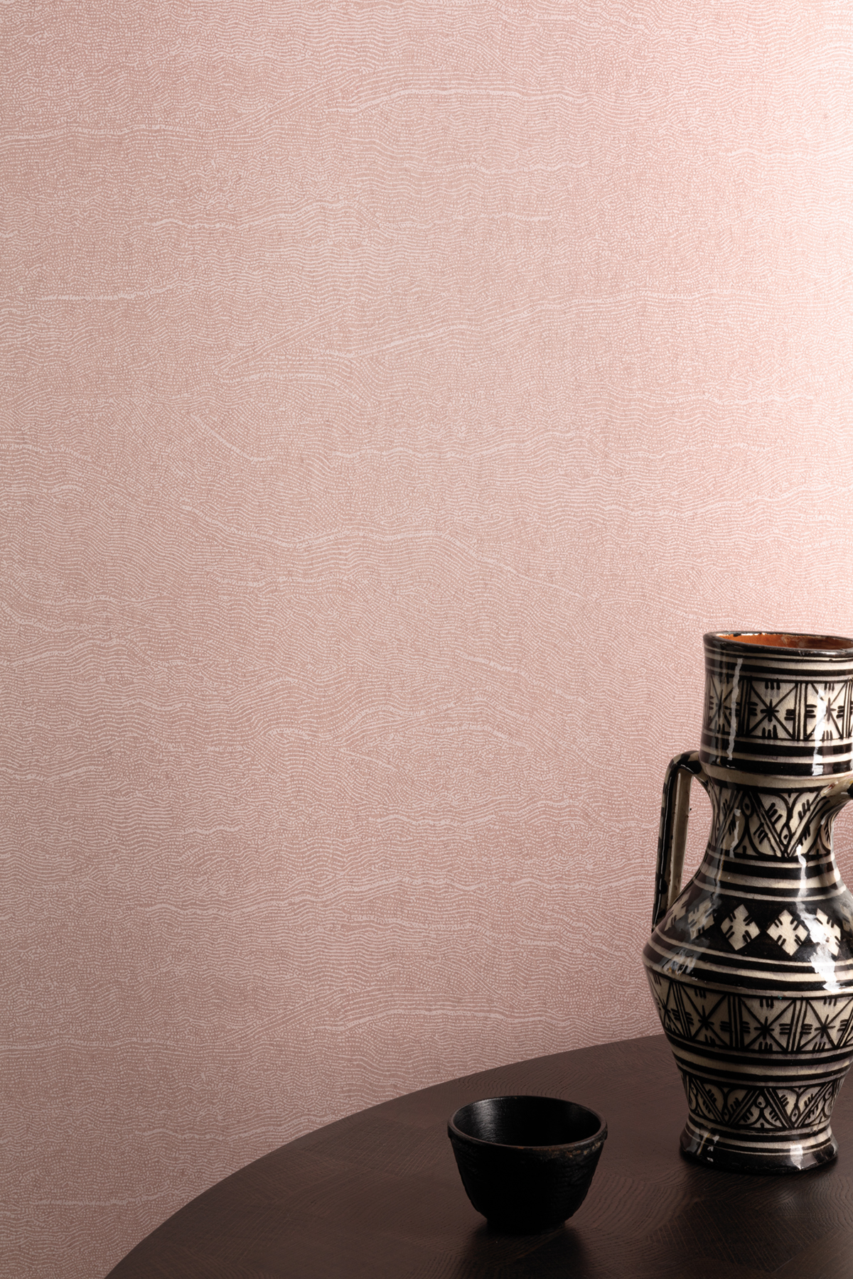 Papier peint Faux Uni Terre Miri vieux rose - Terra de Masureel | Réf. MAS-TER006