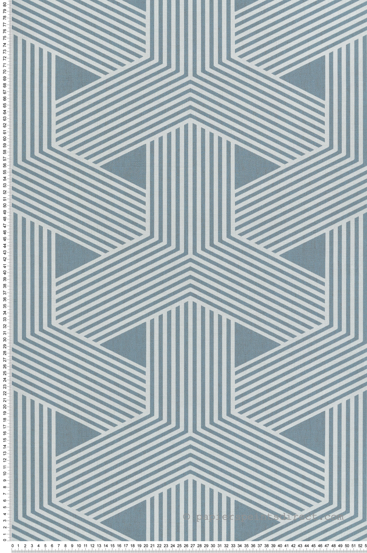 Papier peint Illusion 3D bleu - Seven de Montecolino | Réf. MC-30133